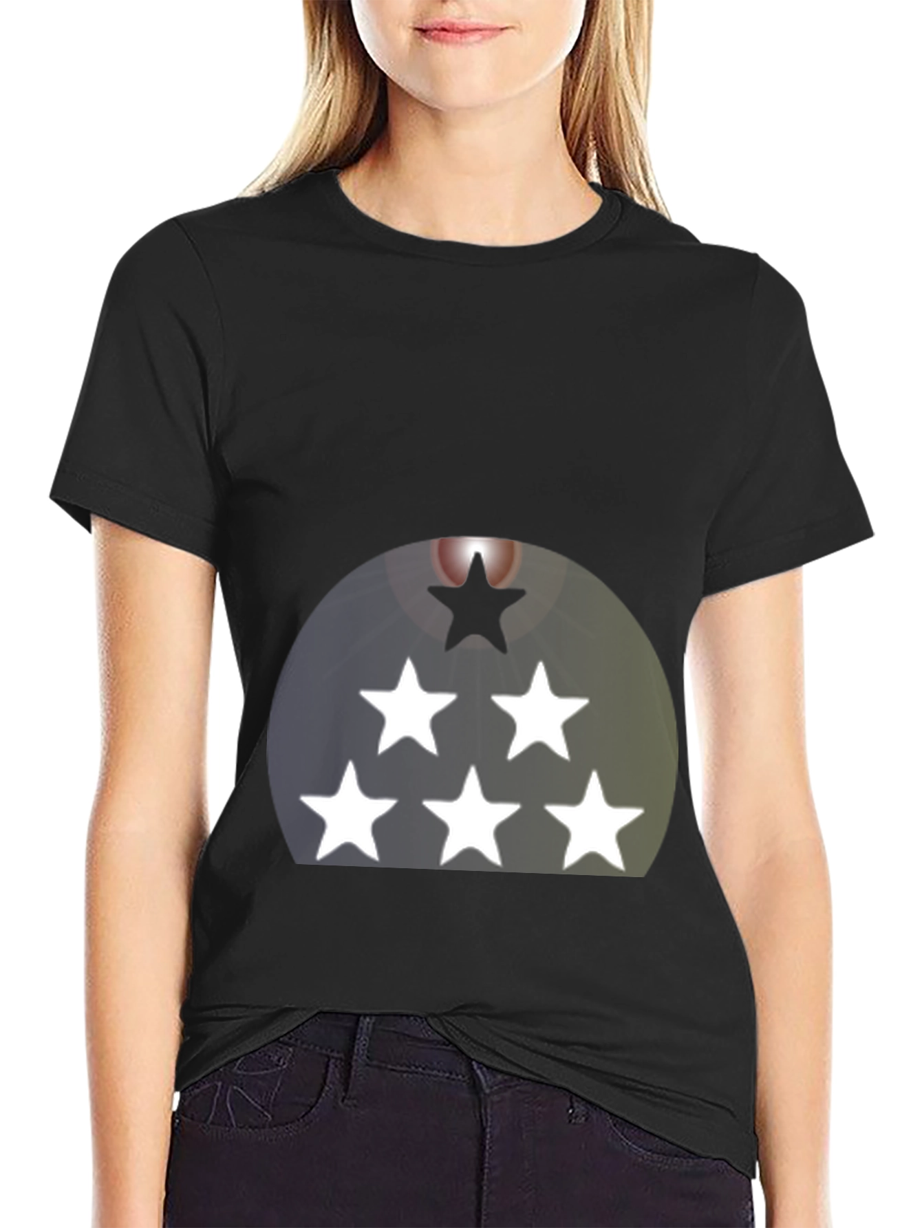 Star Graphic Black T-Shirt - Casual Style