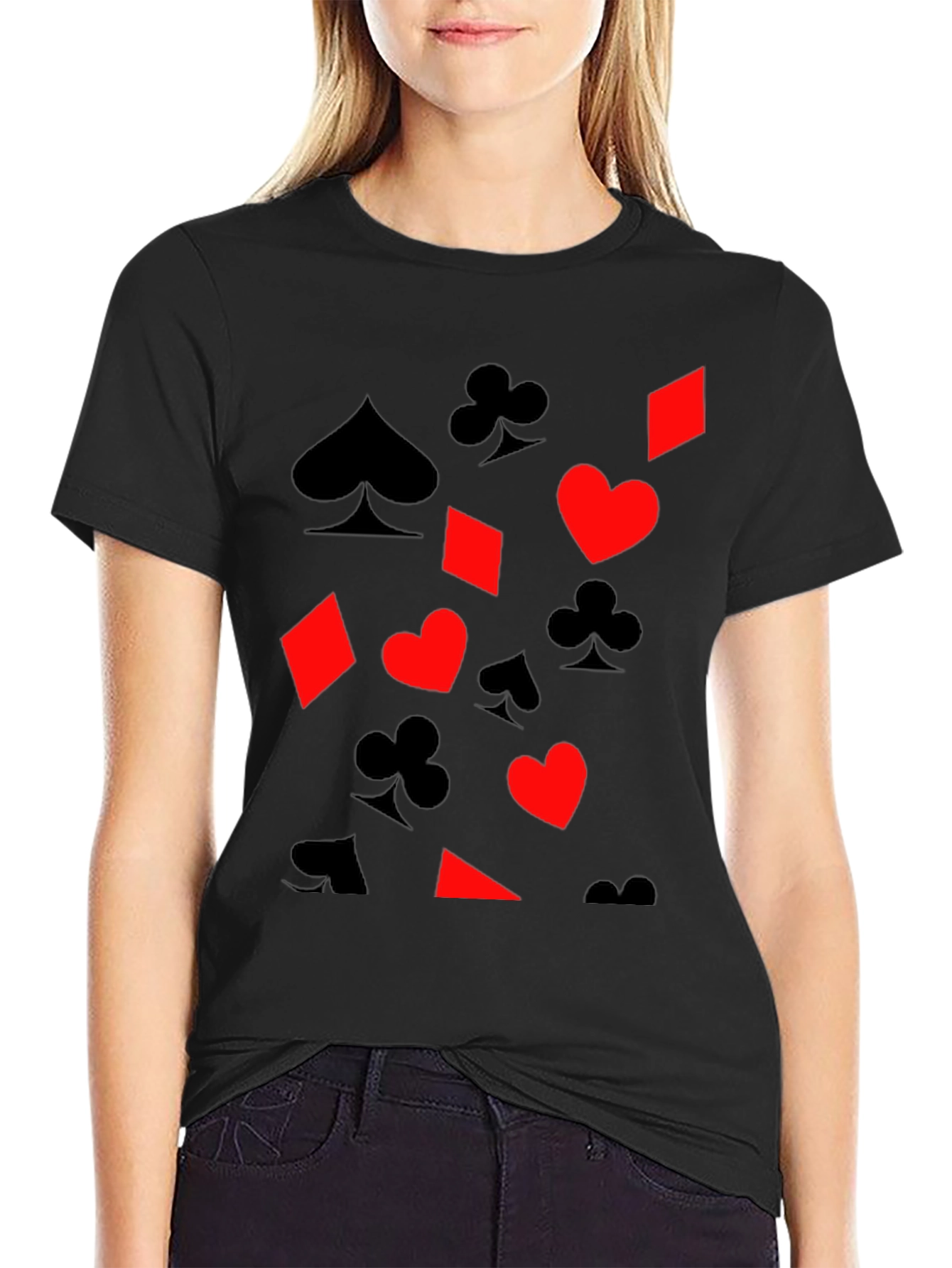Playing Card Suit Graphic Tee