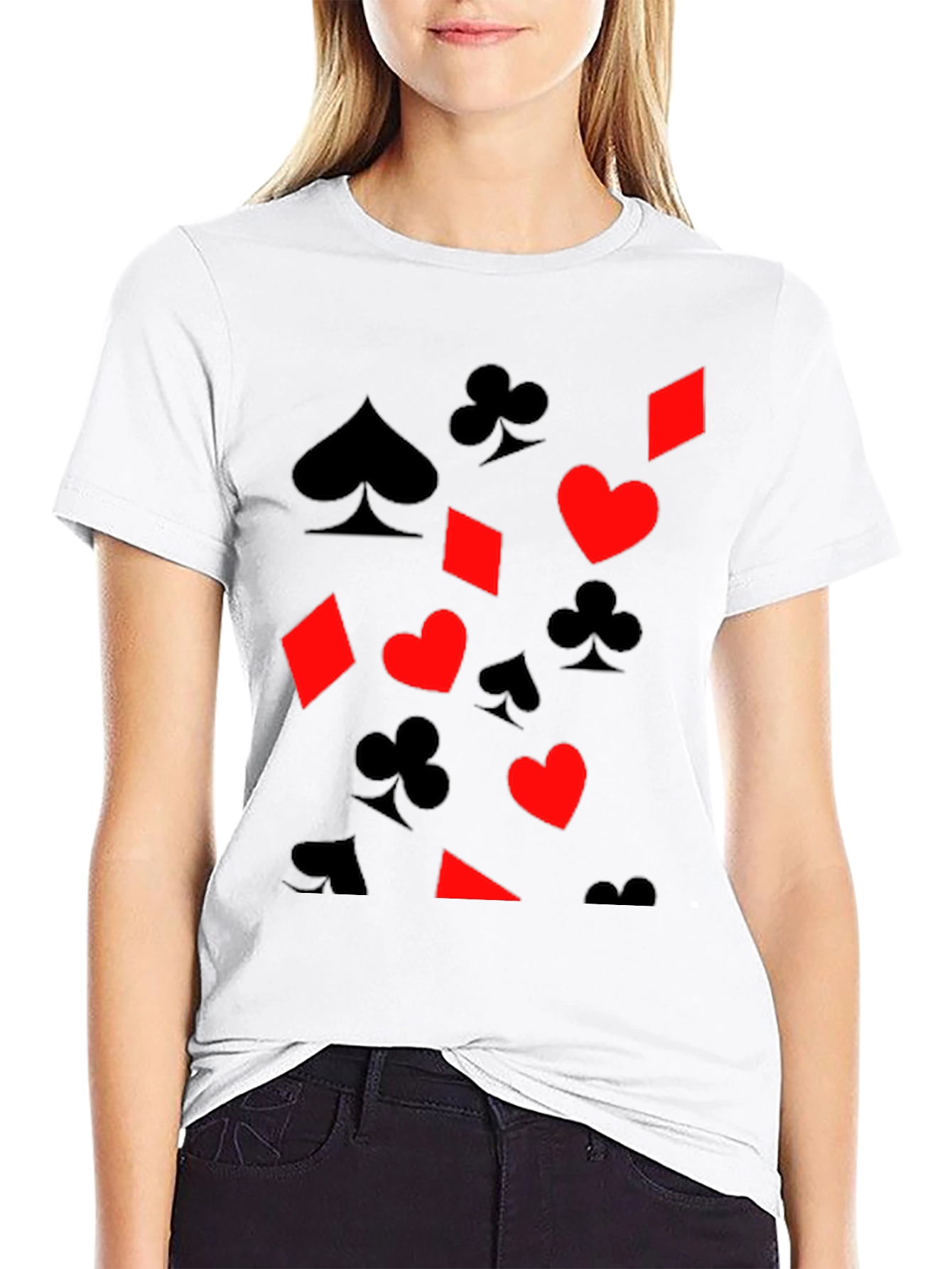 Playing Card Suit Graphic Tee