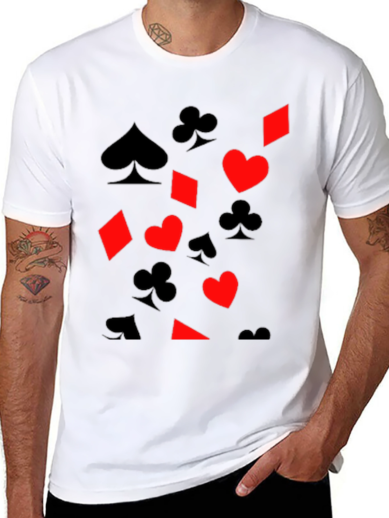 Playing Card Suit Graphic Tee
