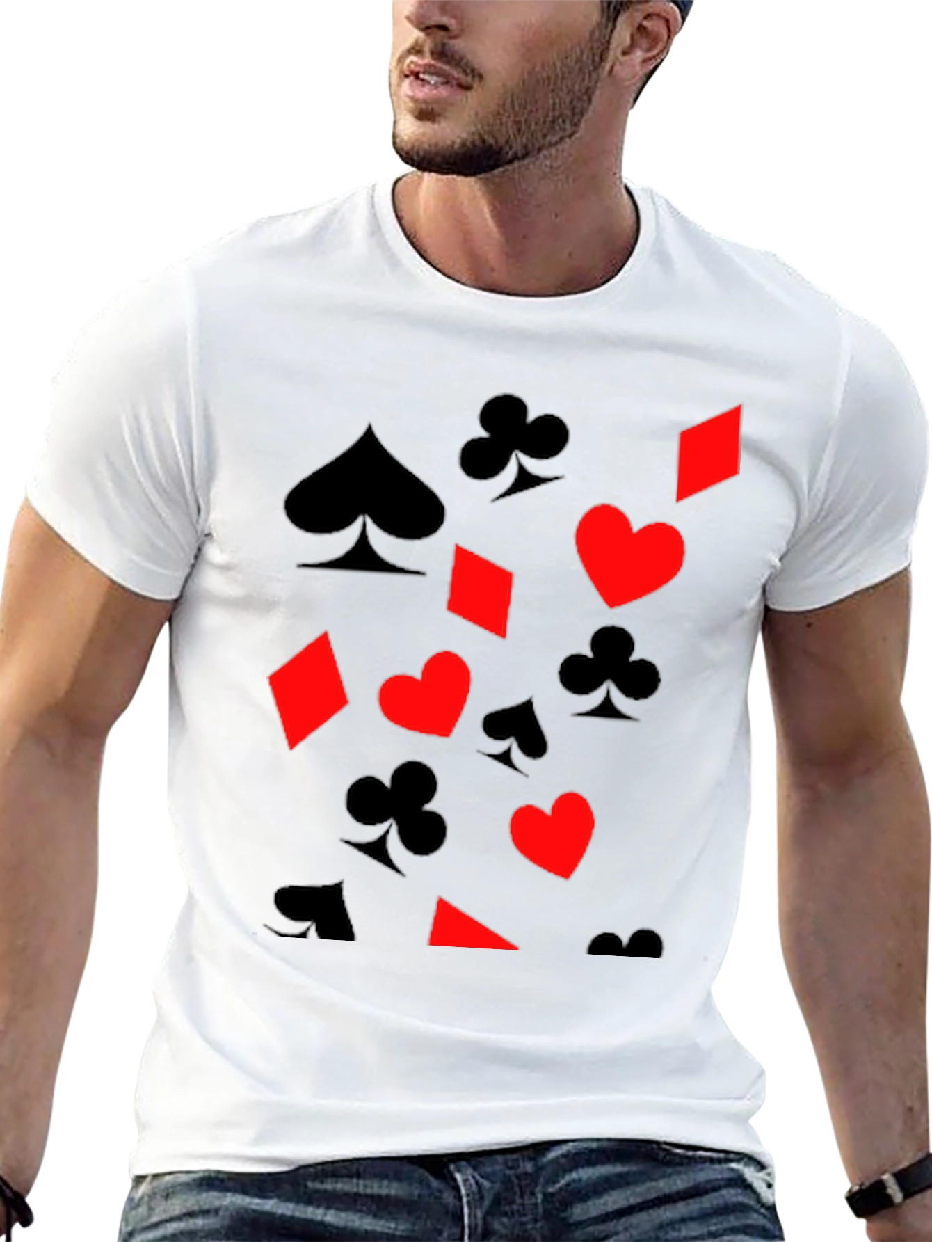 Playing Card Suit Graphic Tee
