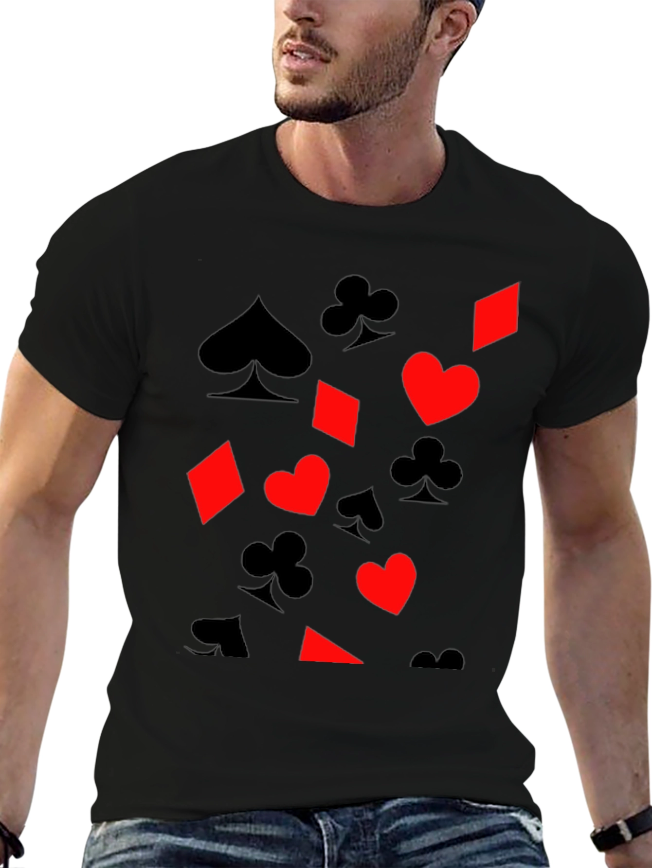 Playing Card Suit Graphic Tee