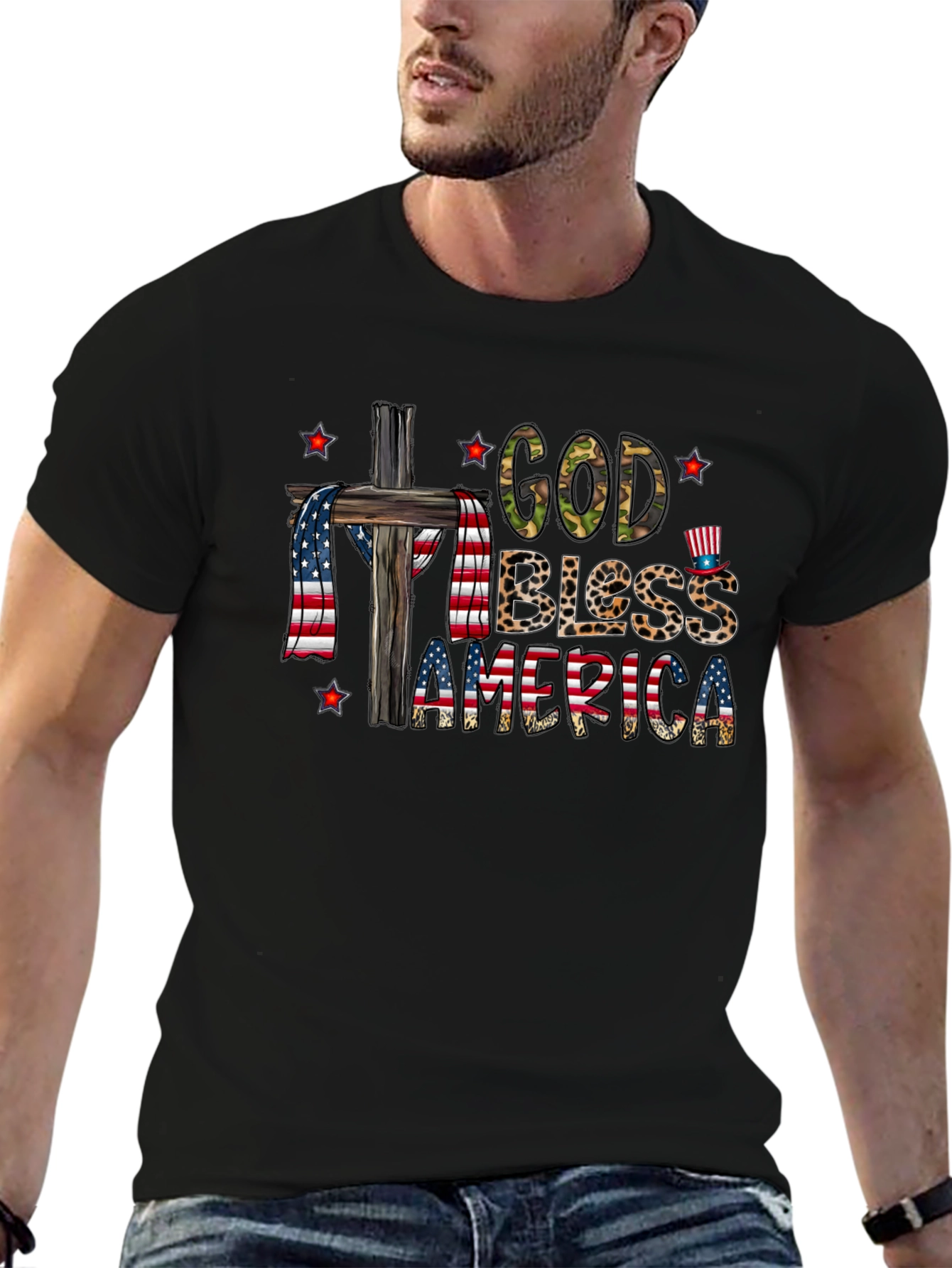 God Bless America Patriotic T-Shirt