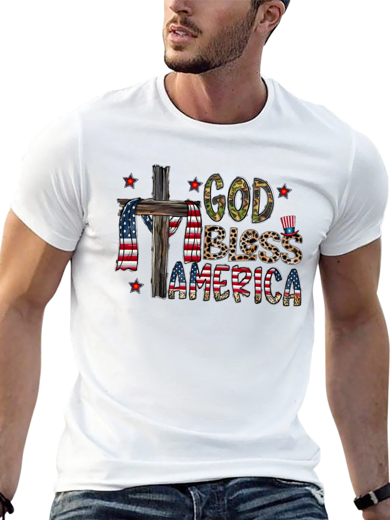 God Bless America Patriotic T-Shirt