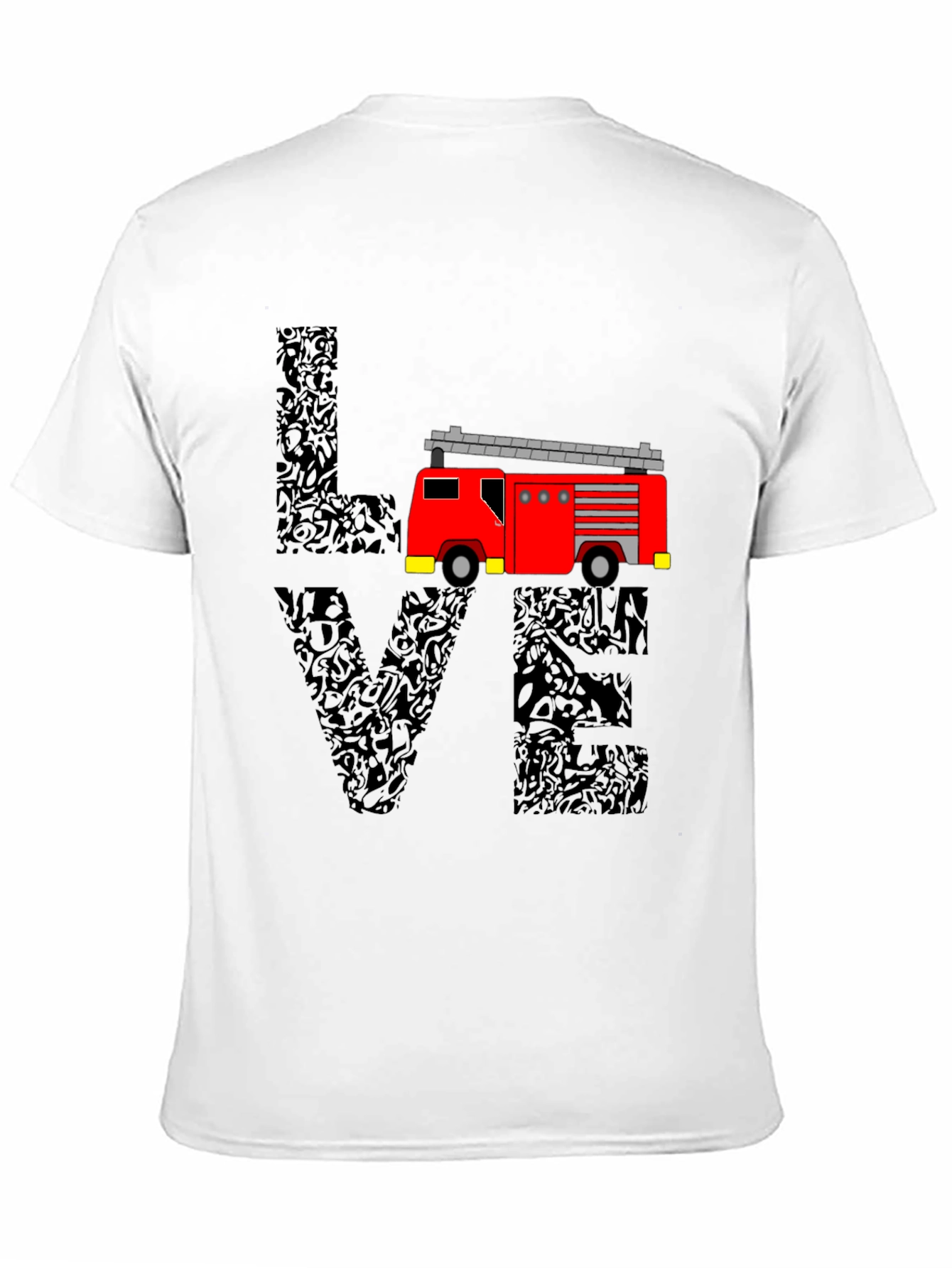 Firefighter Love T-Shirt - Graphic Tee