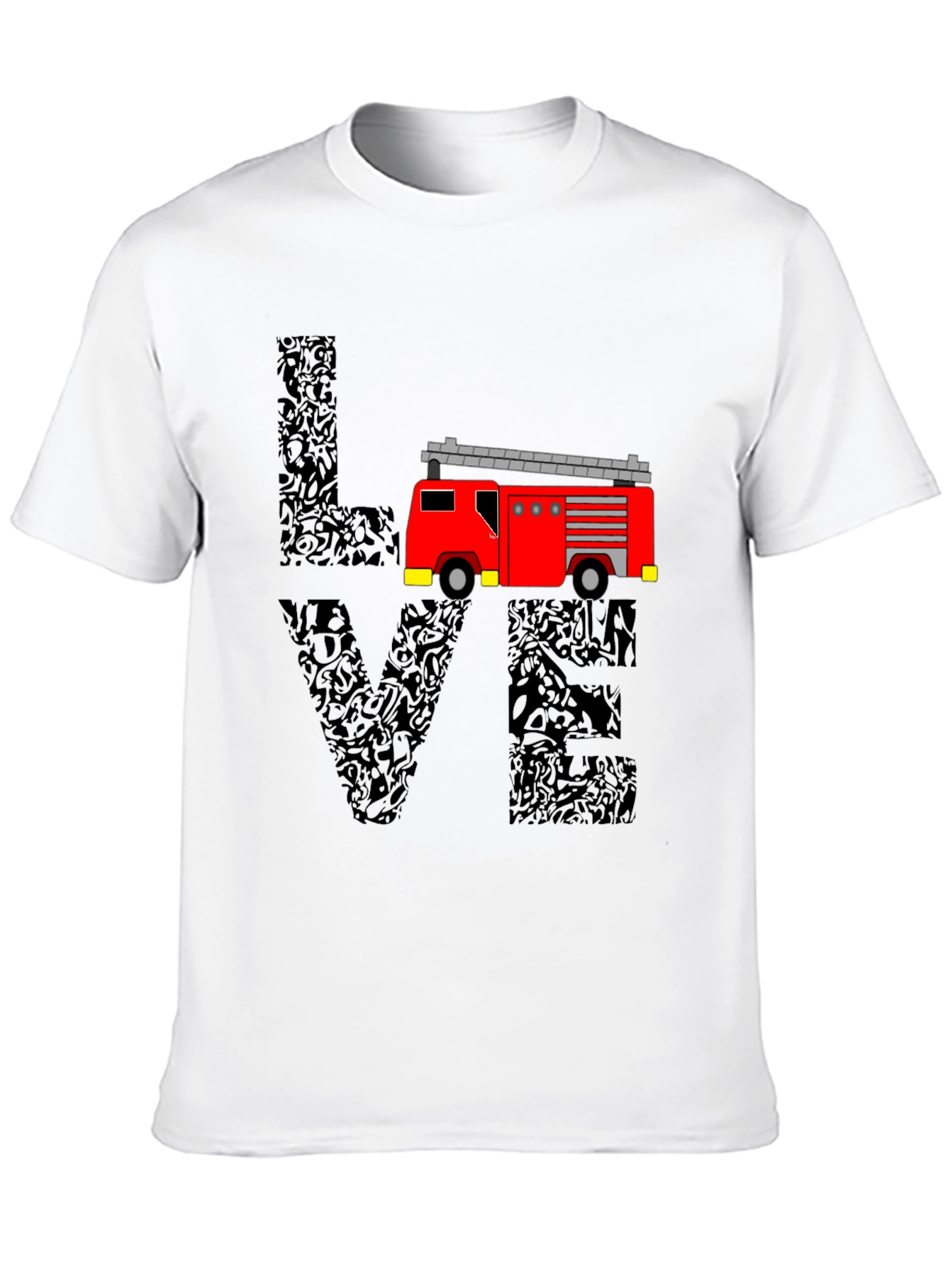 Firefighter Love T-Shirt - Graphic Tee