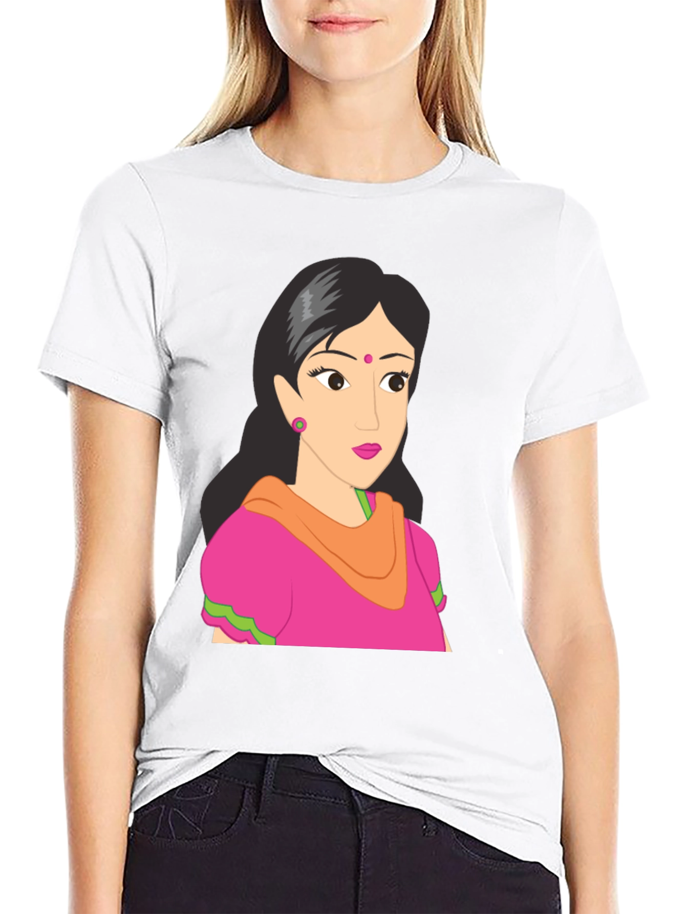 Cartoon Graphic T-Shirt - Black