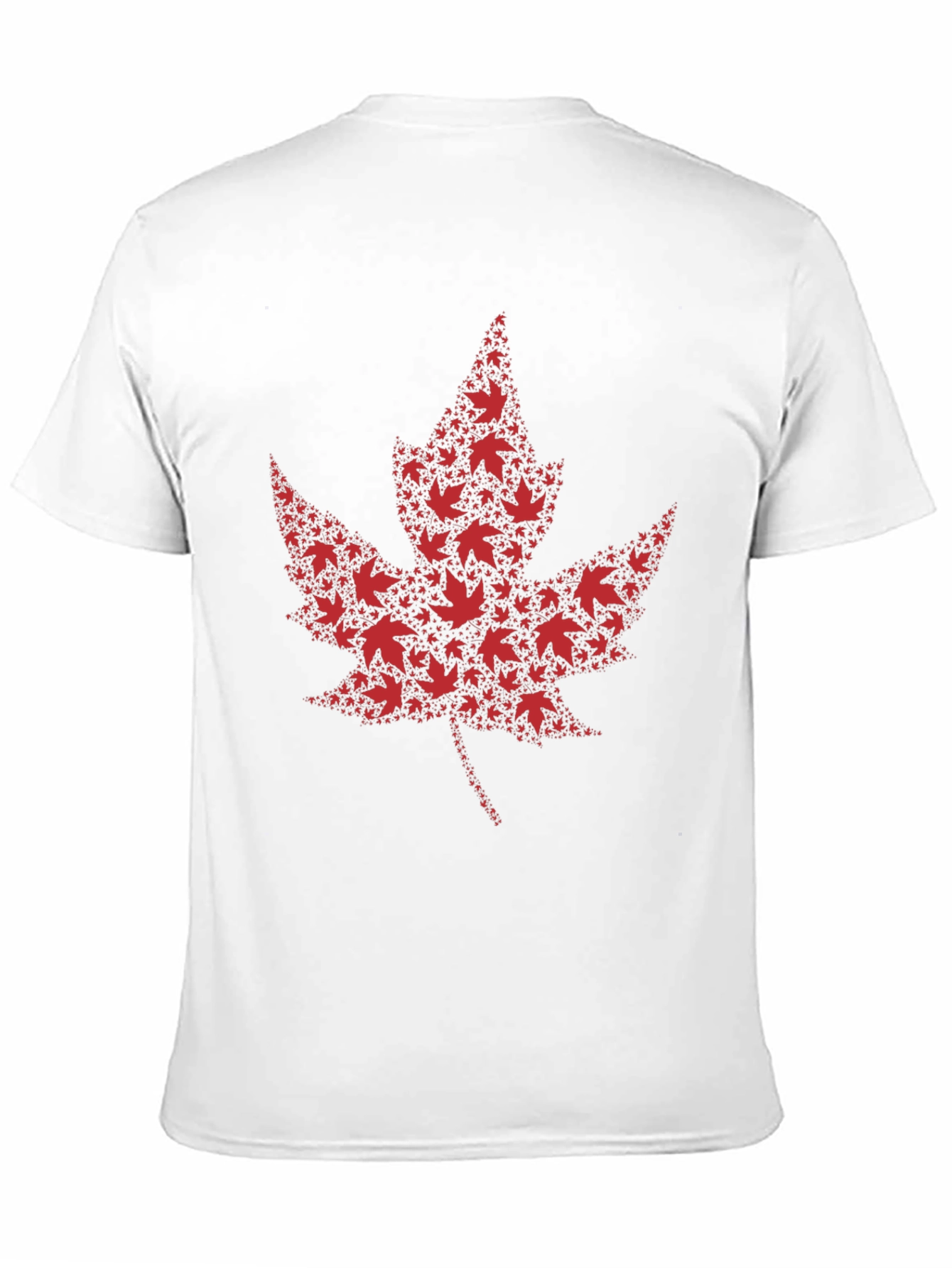 Maple Leaf Design Black T-Shirt