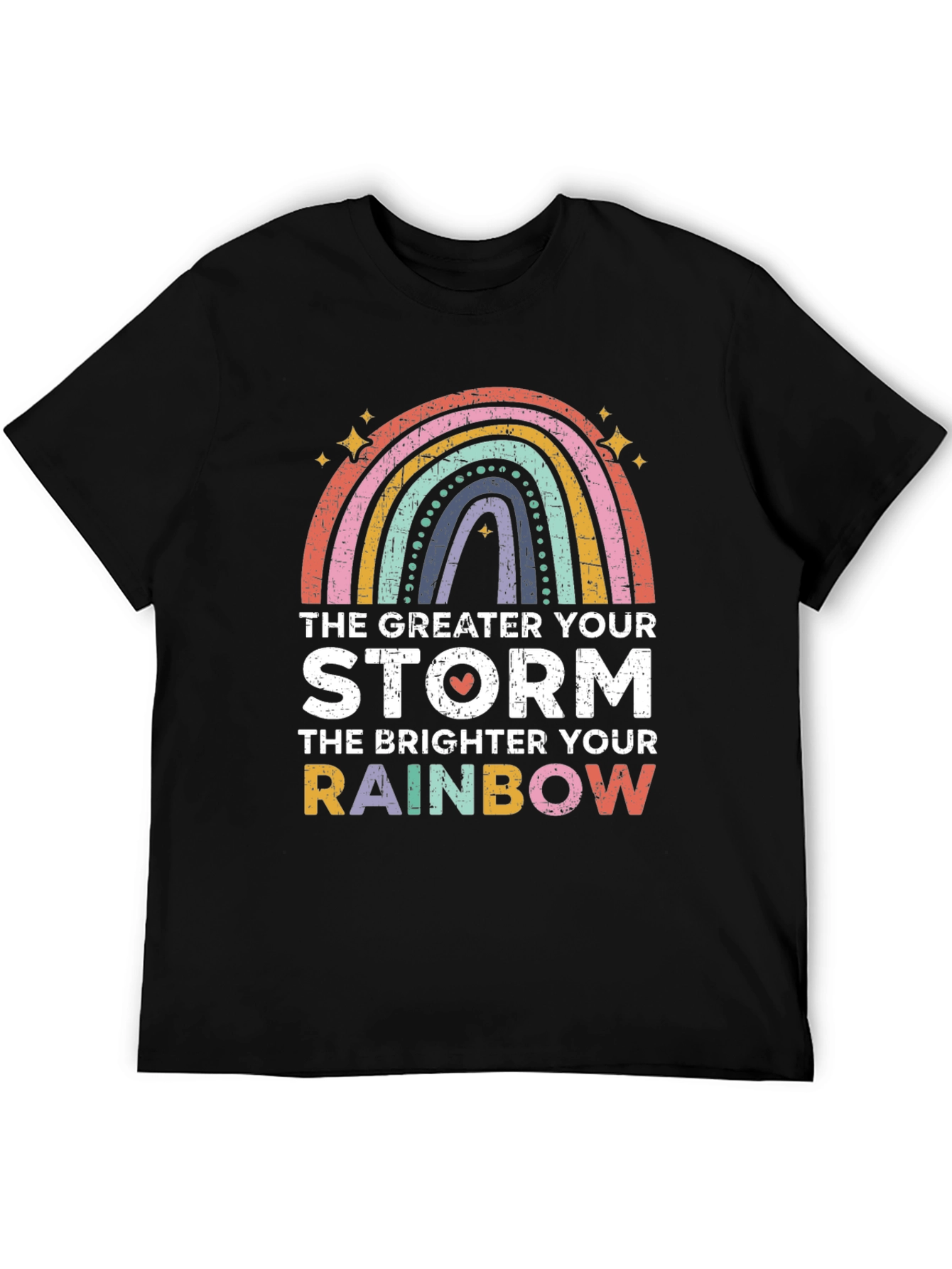 Inspirational Rainbow Graphic T-Shirt