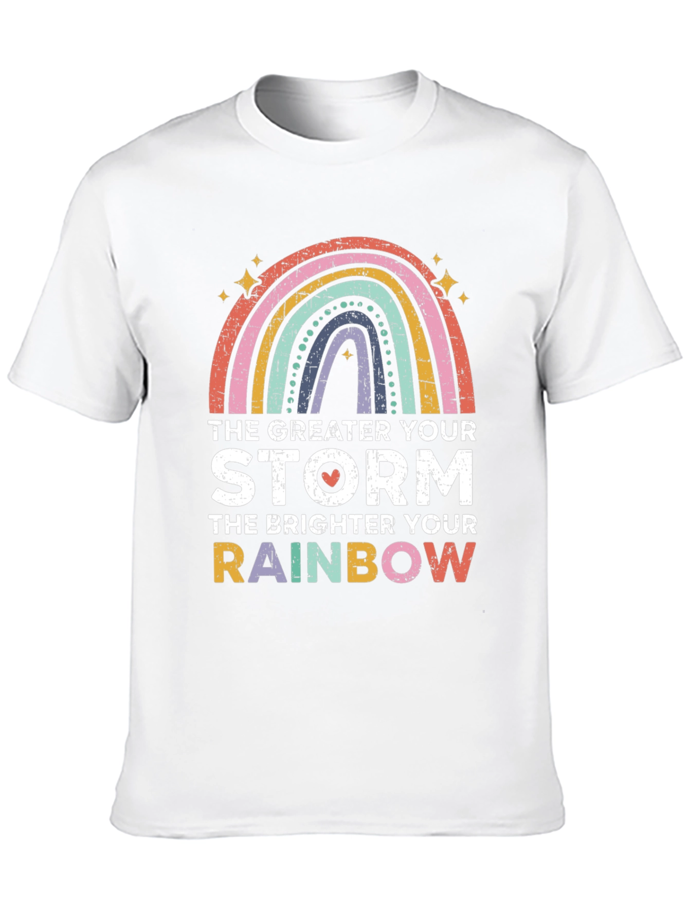 Inspirational Rainbow Graphic T-Shirt