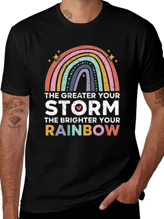 Inspirational Rainbow Graphic T-Shirt