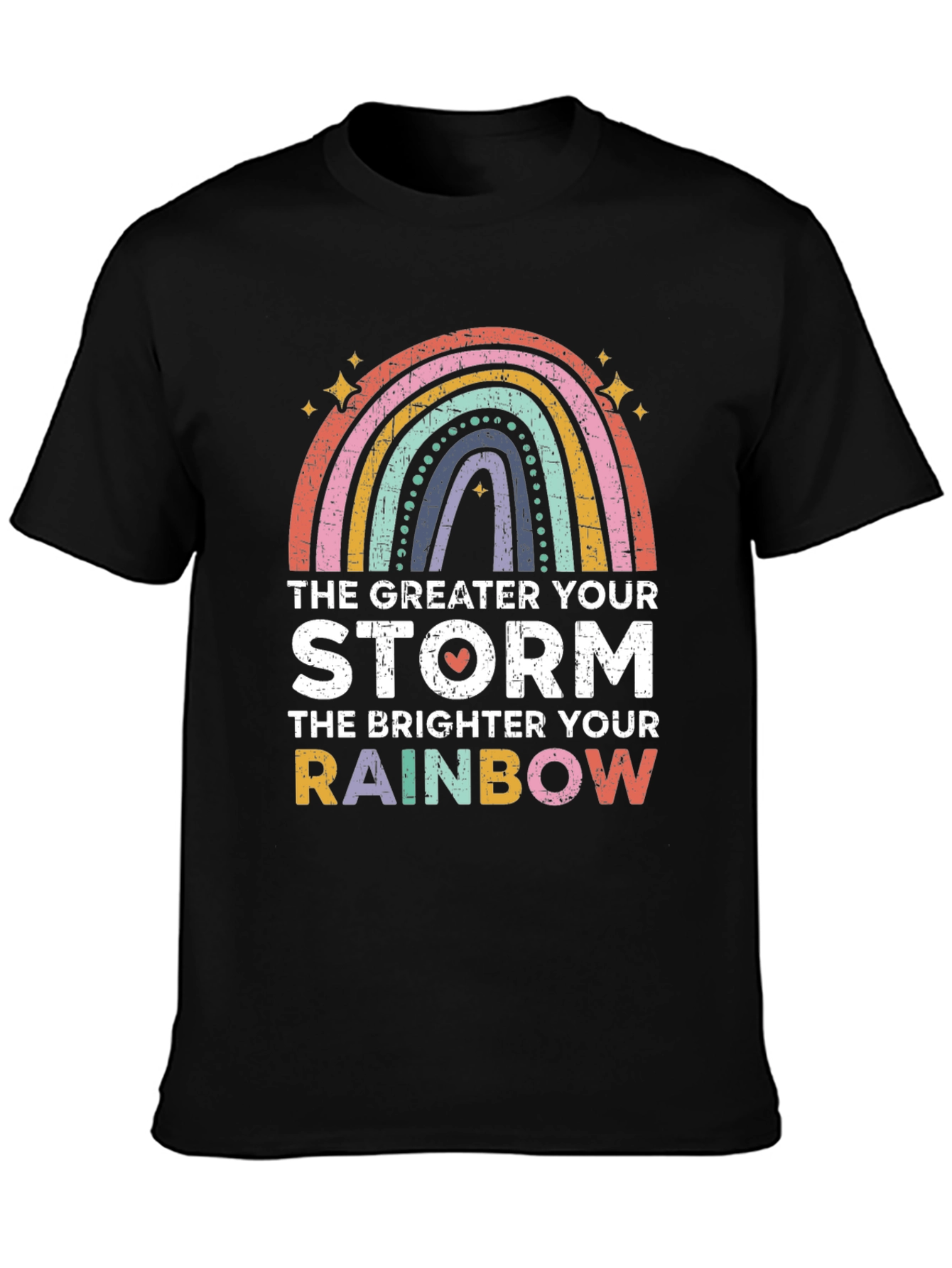 Inspirational Rainbow Graphic T-Shirt