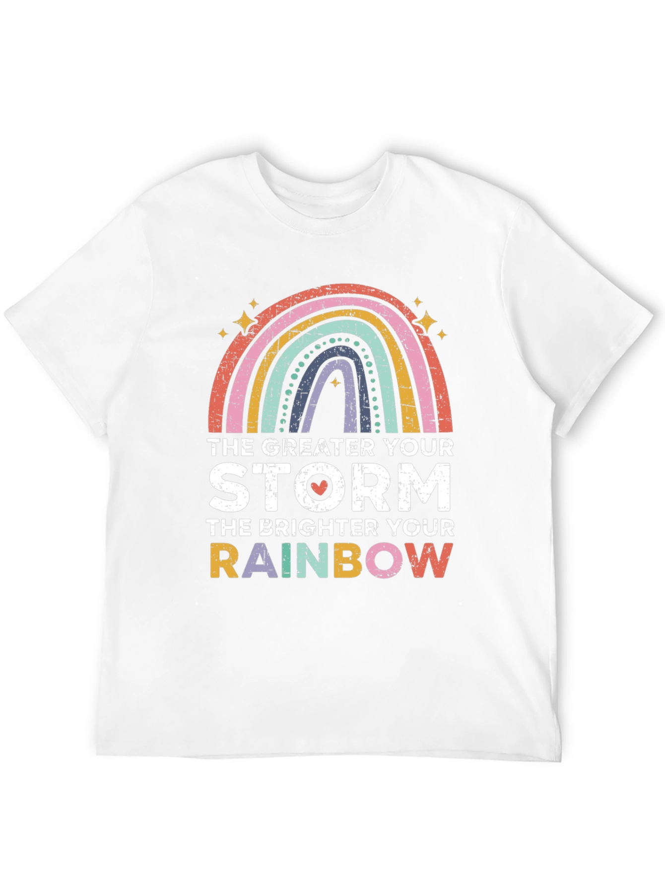 Inspirational Rainbow Graphic T-Shirt