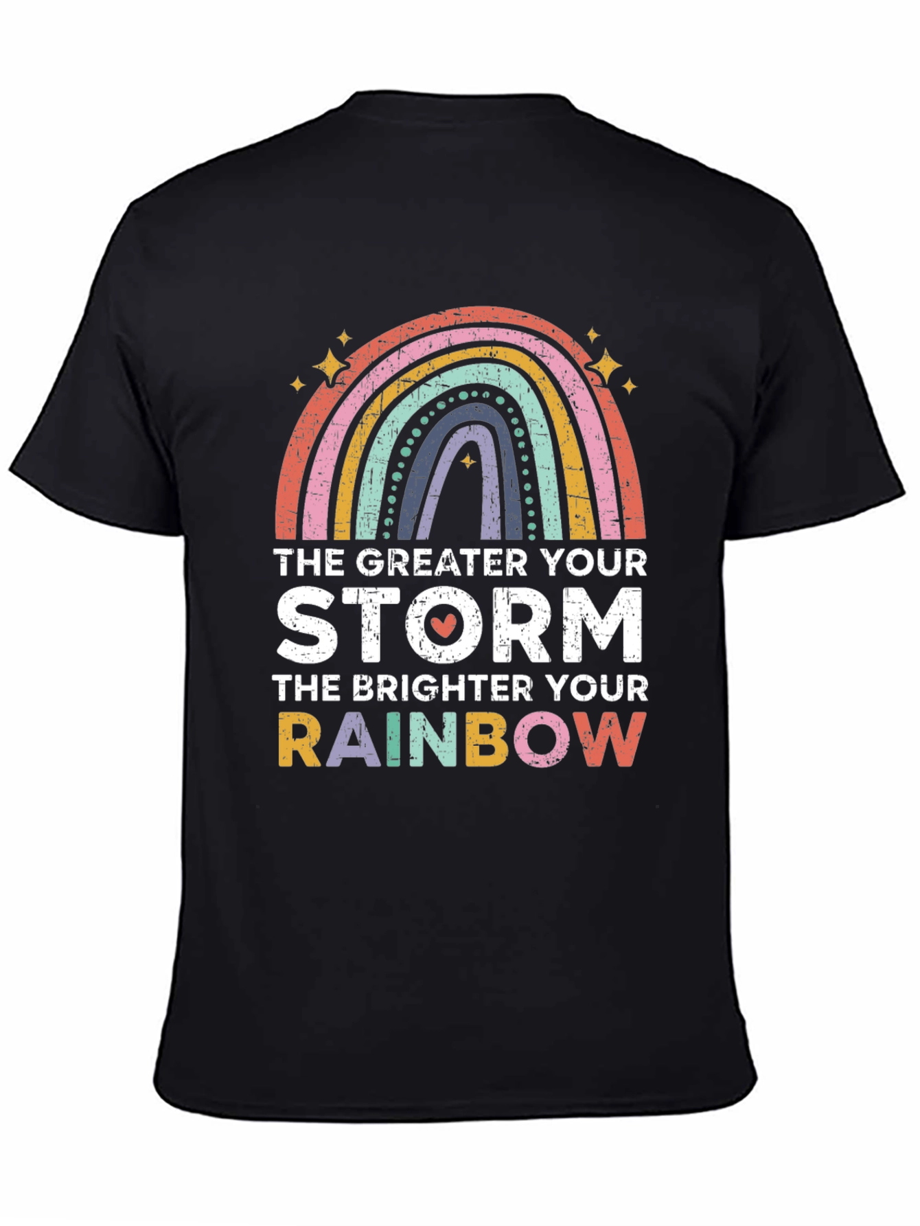Inspirational Rainbow Graphic T-Shirt