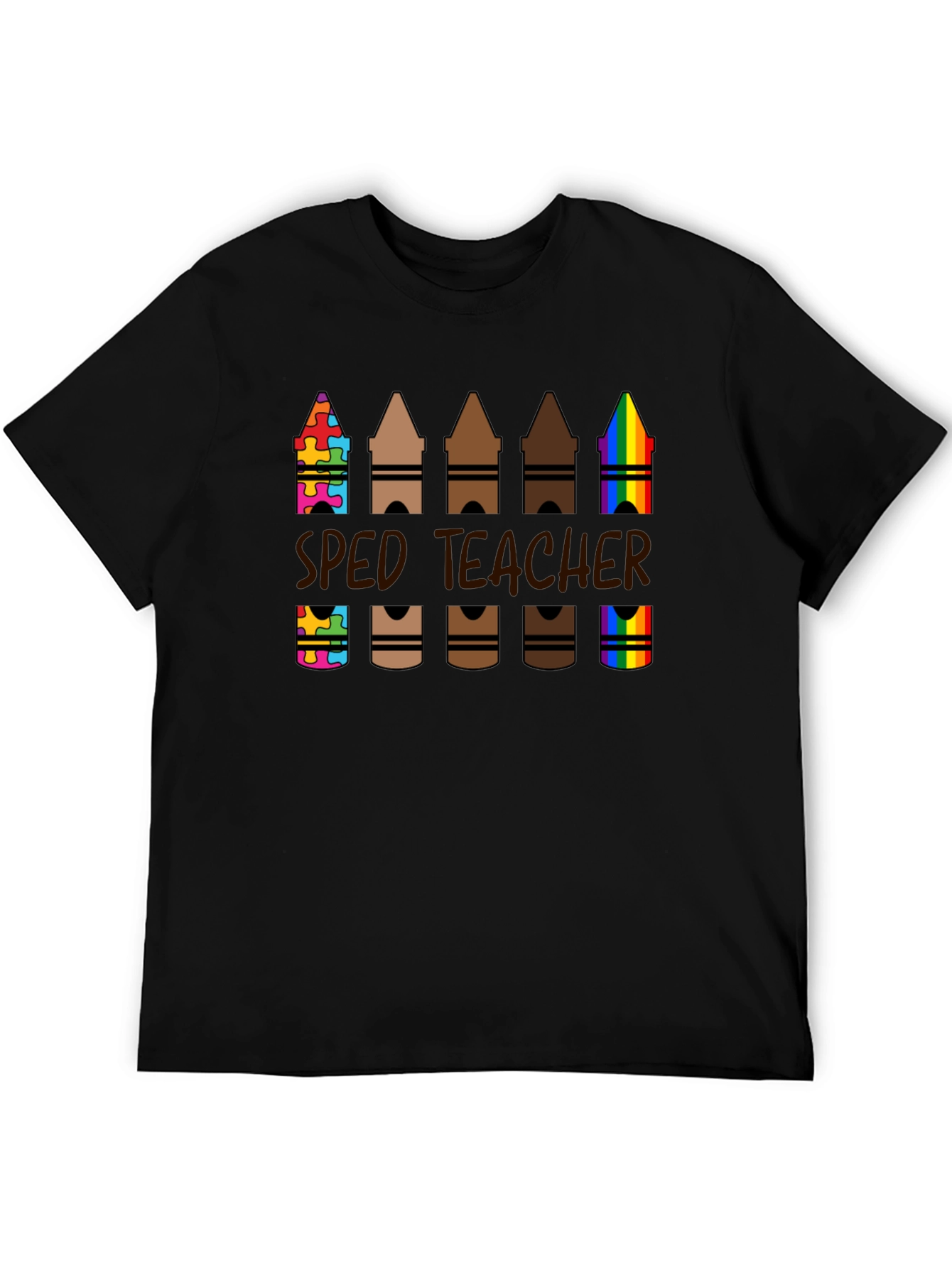 SPED Teacher Crayon T-Shirt Special Education
