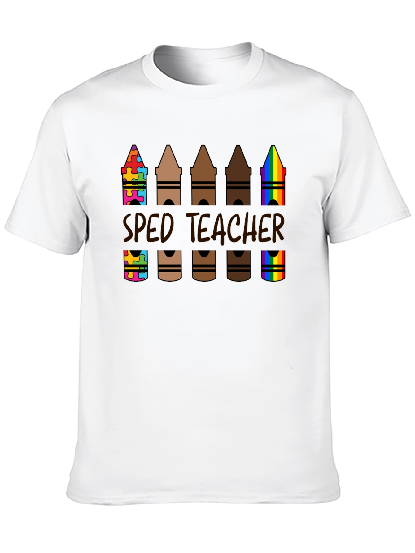 SPED Teacher Crayon T-Shirt Special Education