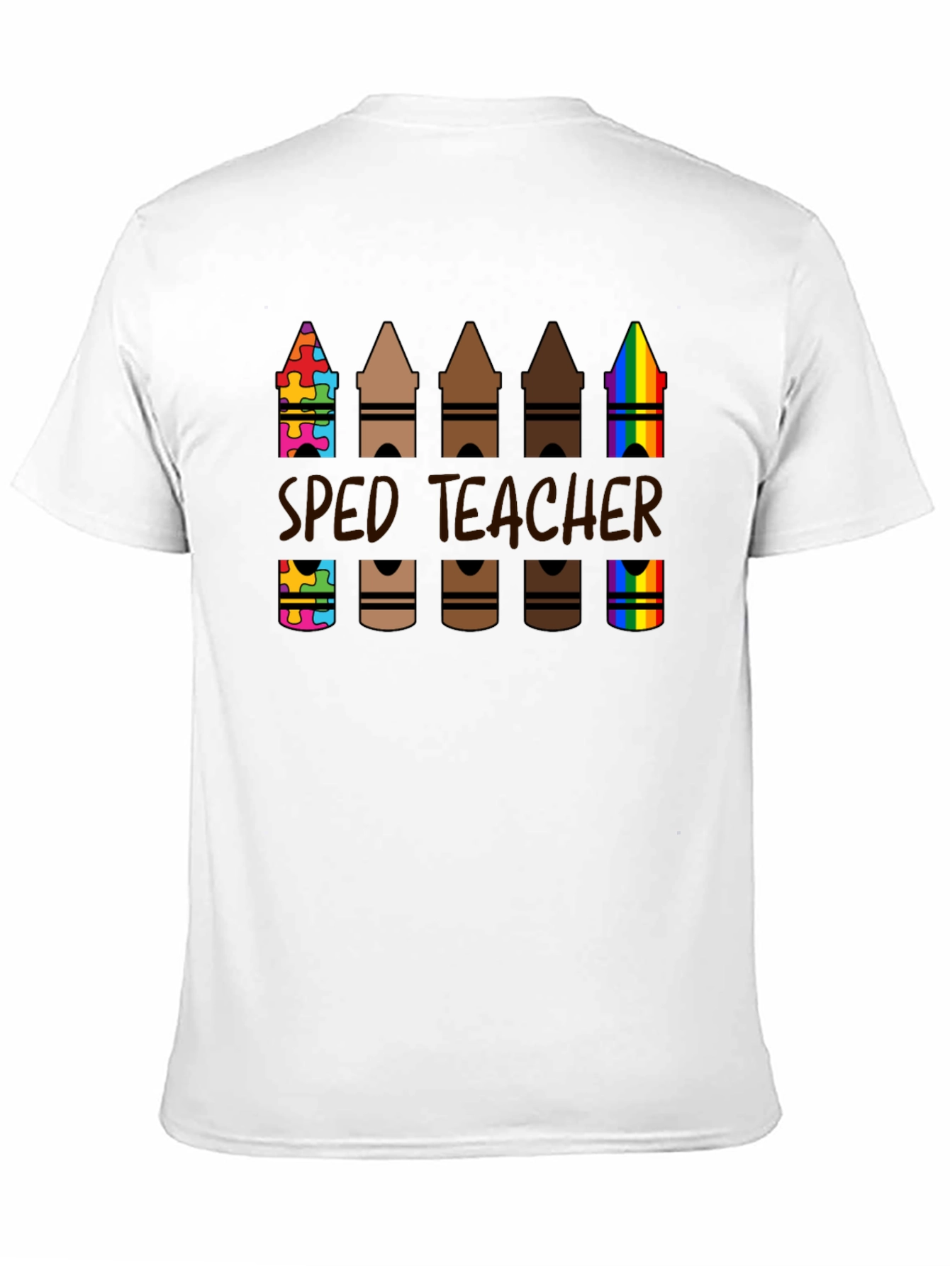 SPED Teacher Crayon T-Shirt Special Education