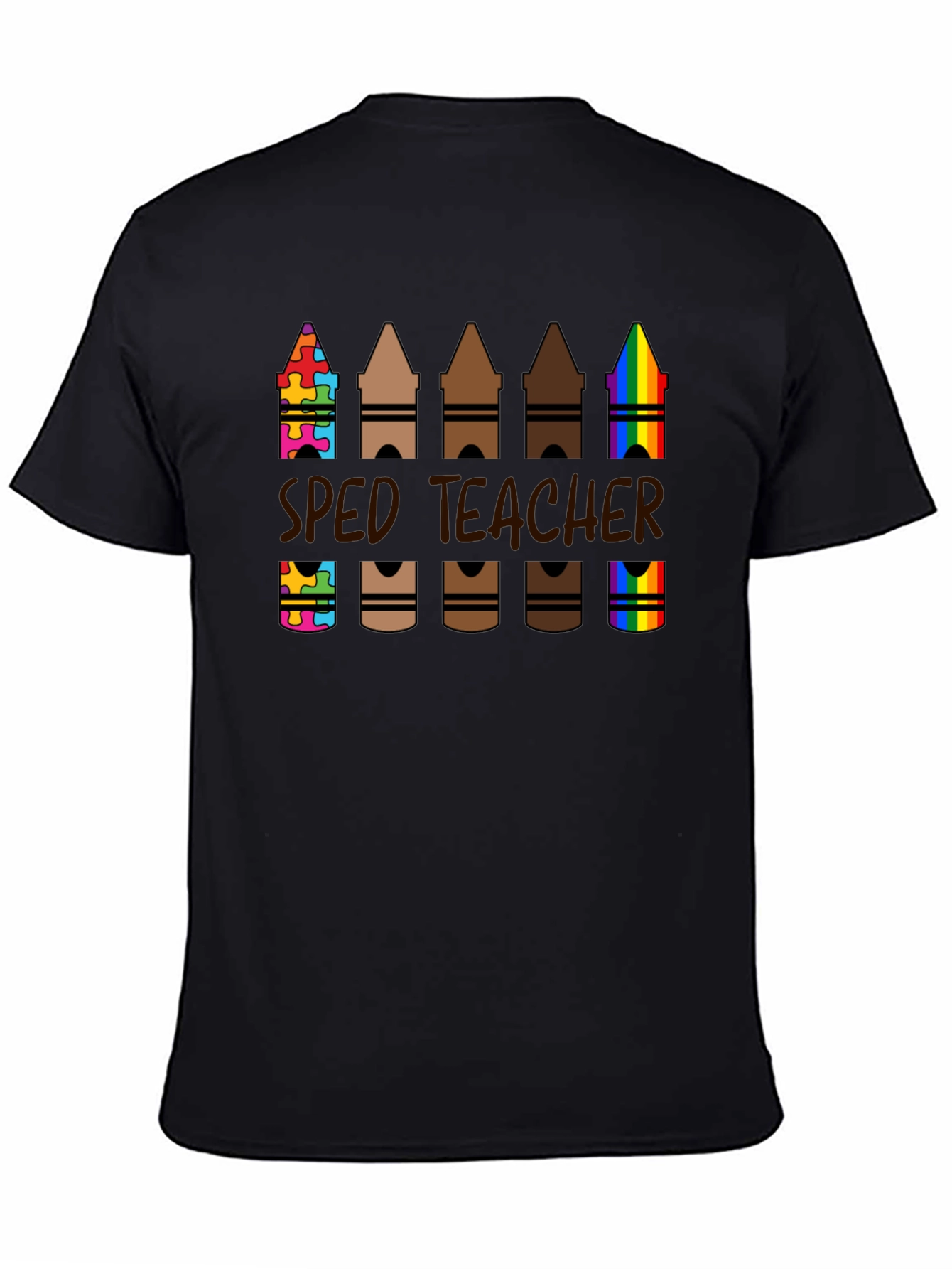 SPED Teacher Crayon T-Shirt Special Education