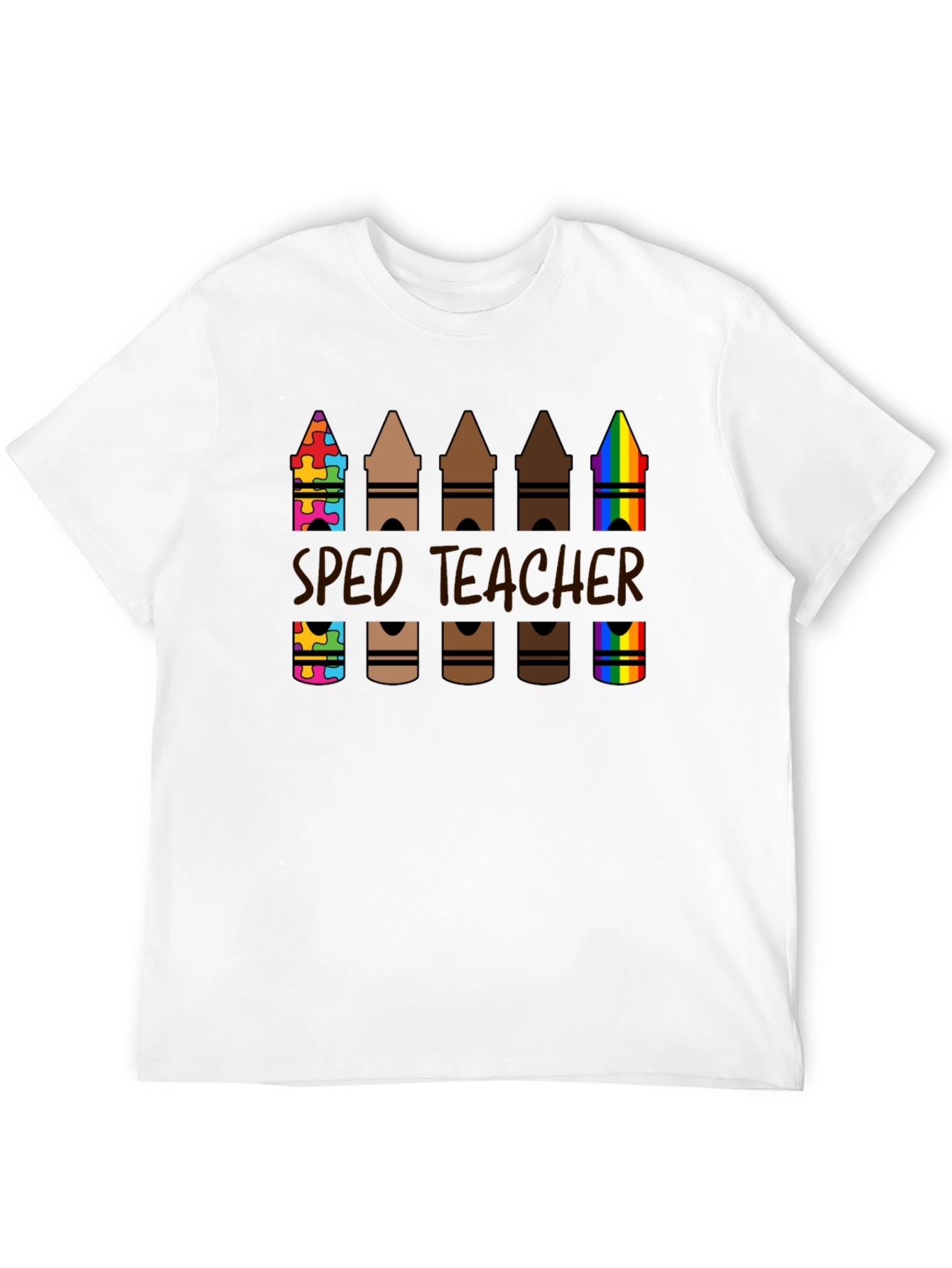 SPED Teacher Crayon T-Shirt Special Education