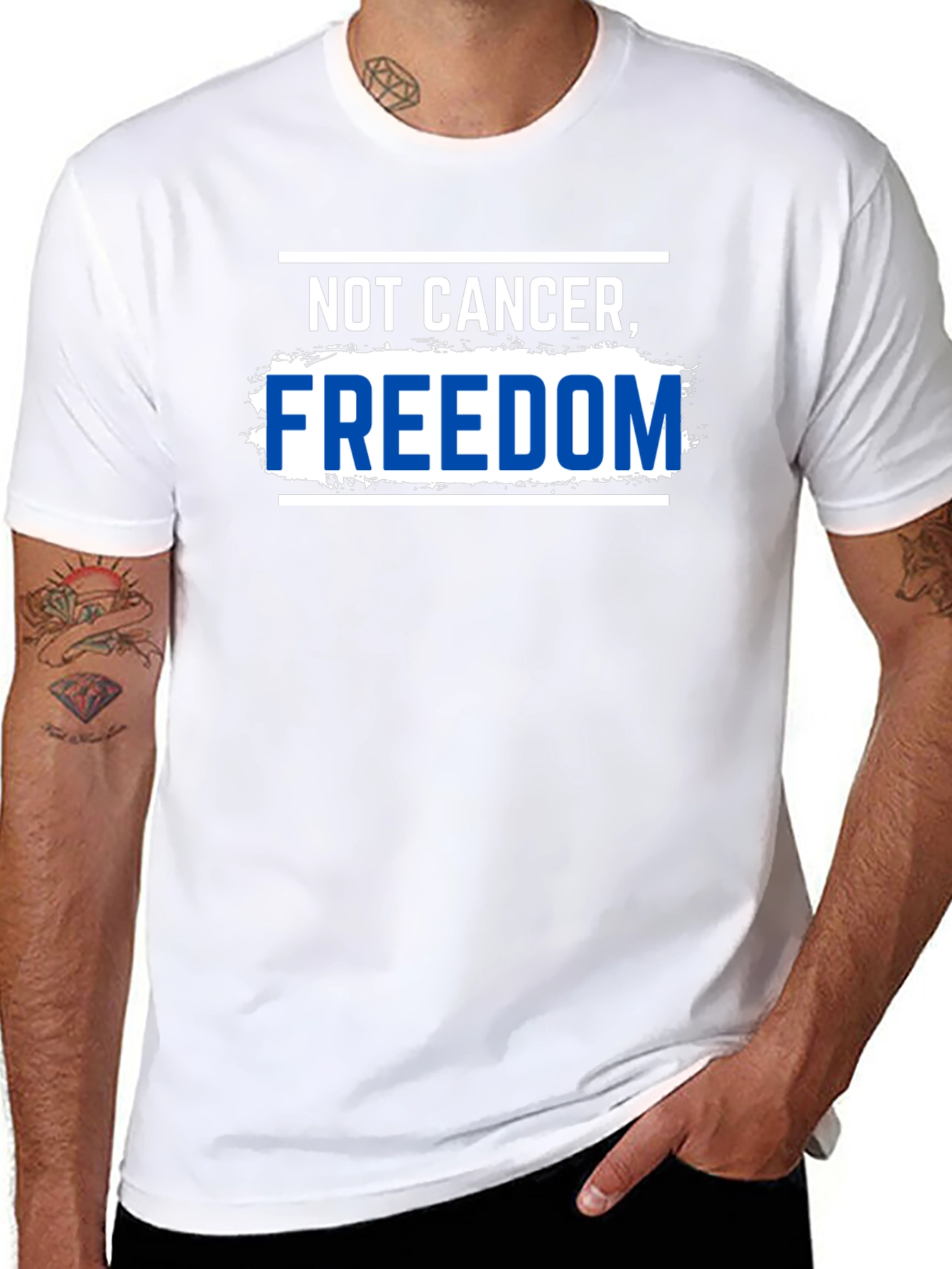 Not Cancer Freedom T-Shirt Black