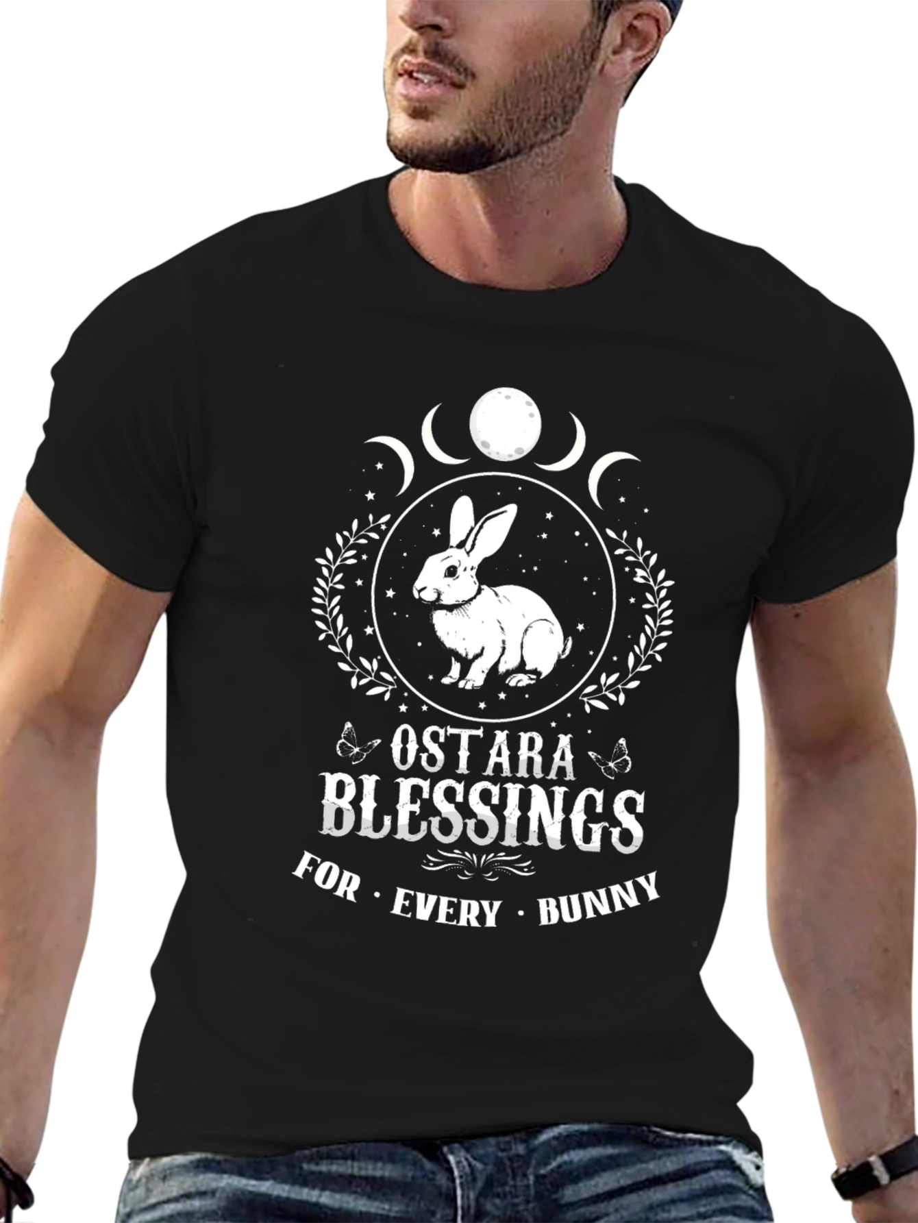 Ostara Blessings Bunny T-Shirt - Witchy Pagan Apparel