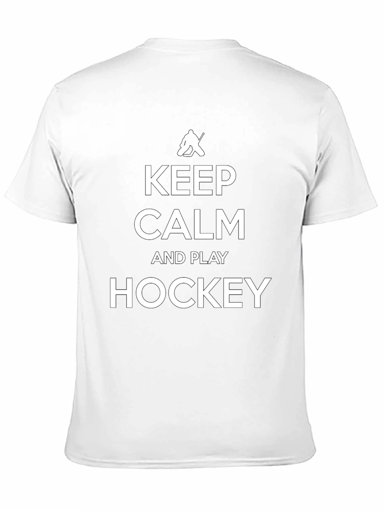 Keep Calm and Play Hockey Black T-Shirt