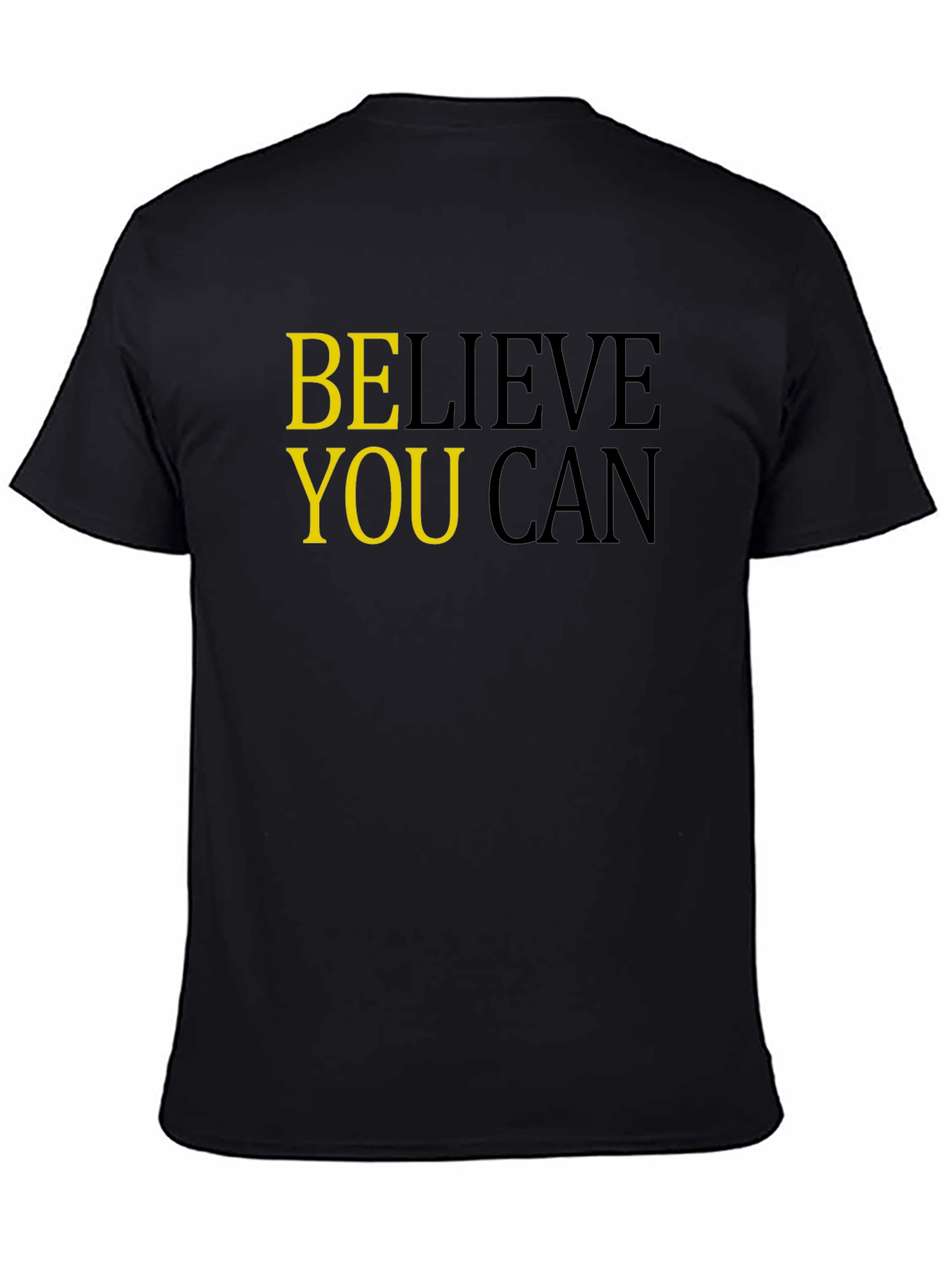 Believe You Can Black Graphic Tee