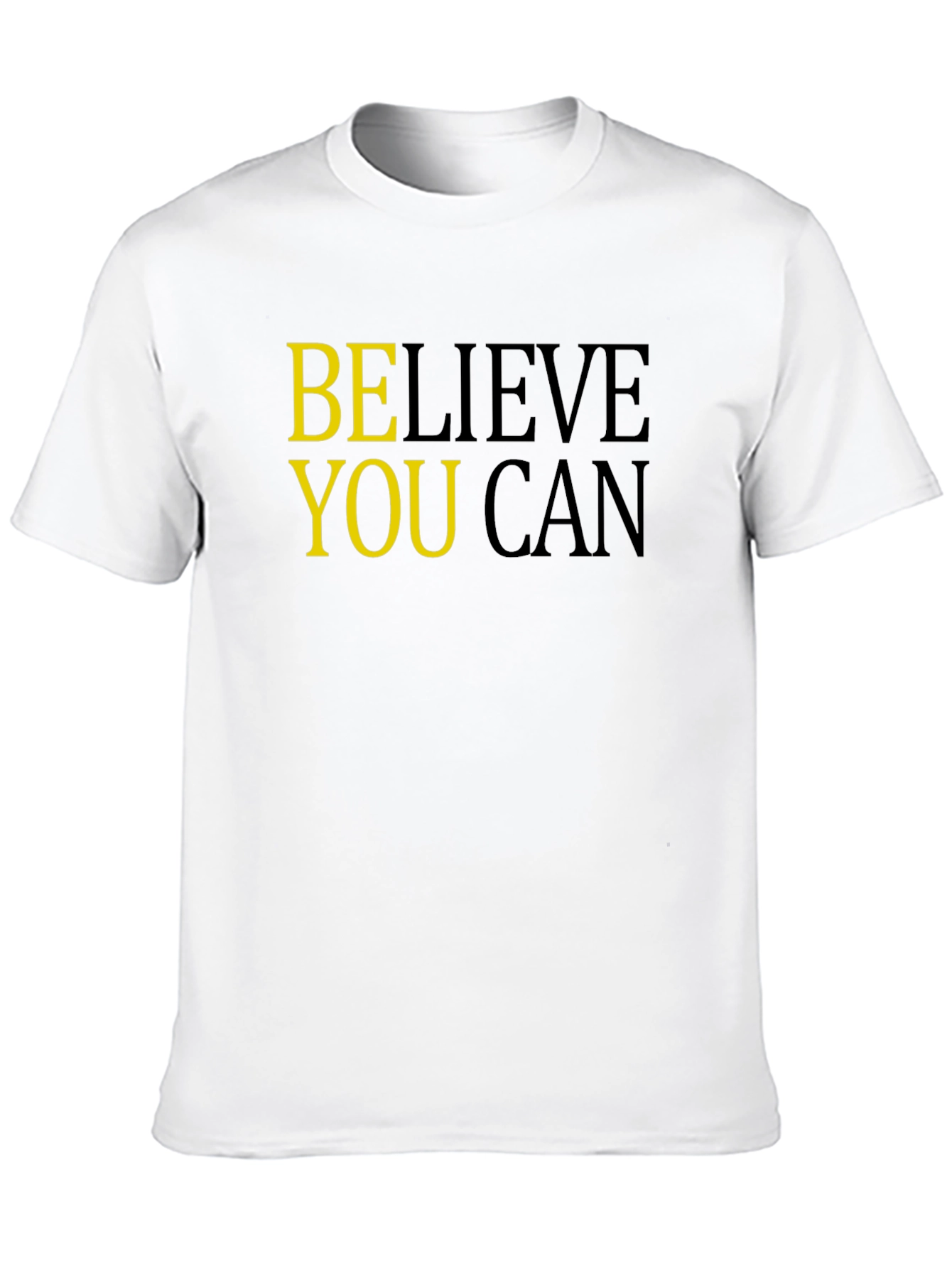 Believe You Can Black Graphic Tee