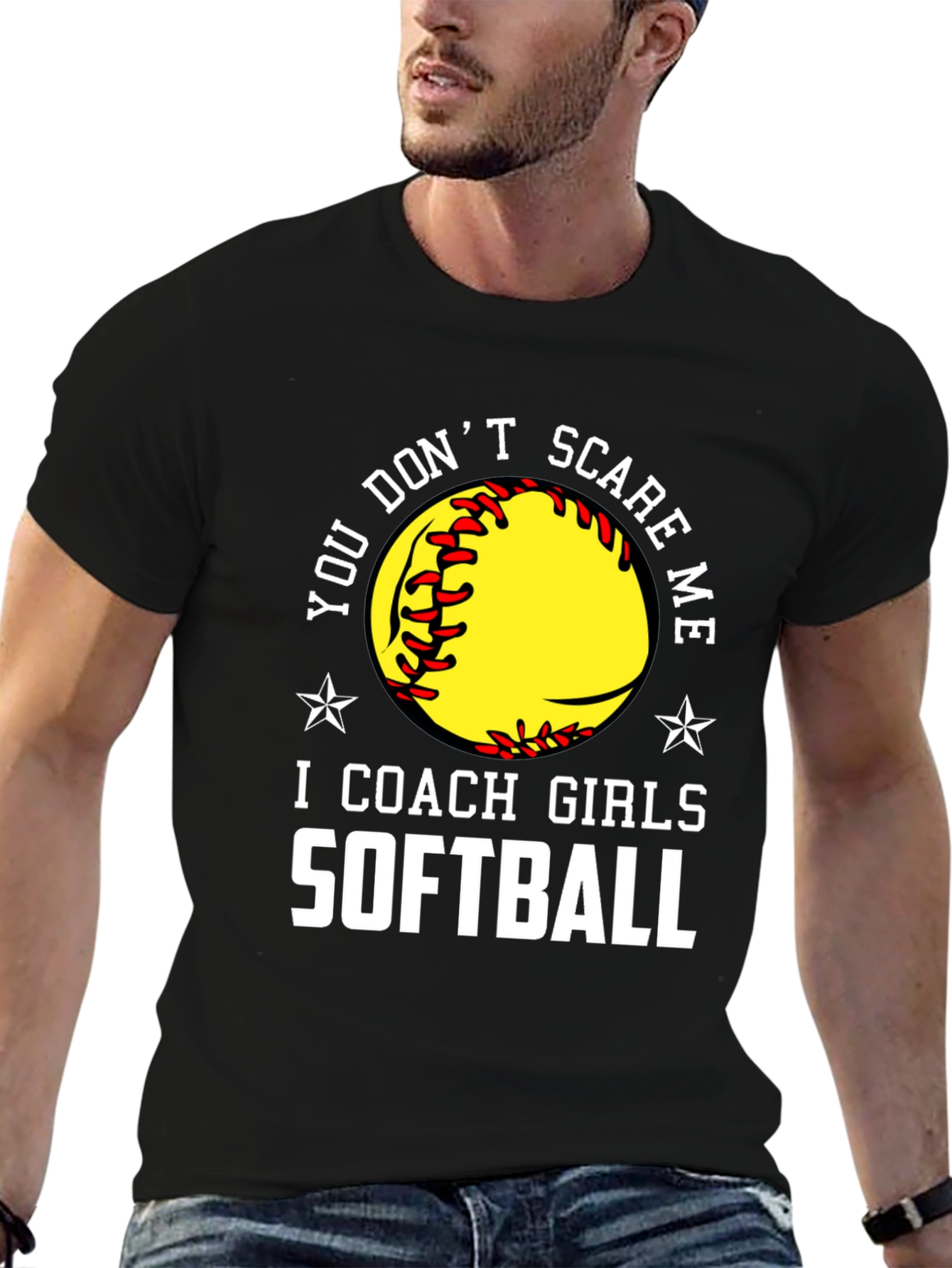 Softball Coach T-Shirt - Dont Scare Me!