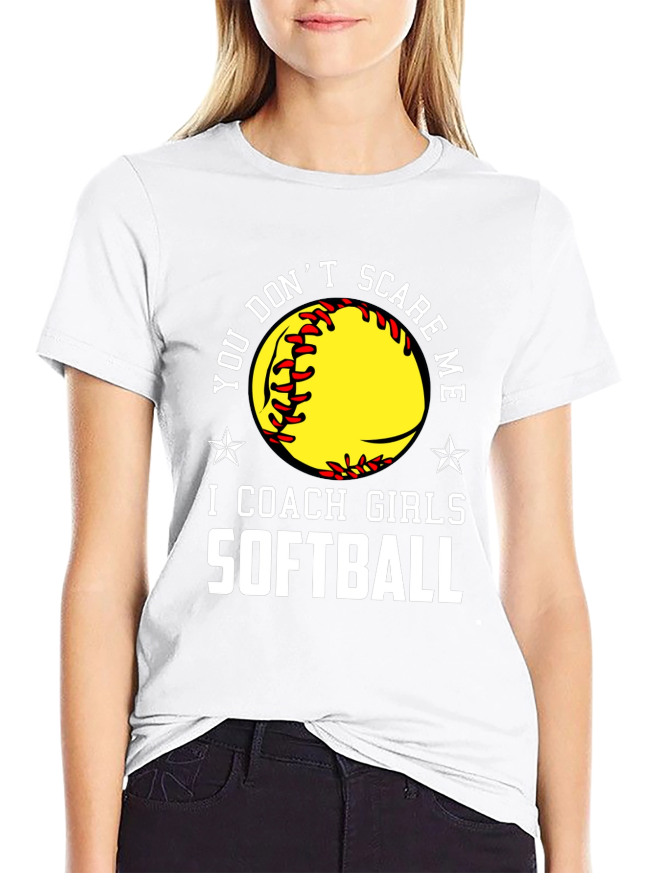 Softball Coach T-Shirt - Dont Scare Me!