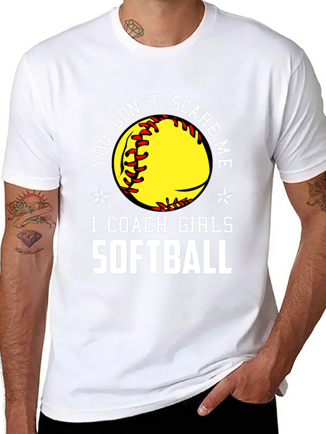 Softball Coach T-Shirt - Dont Scare Me!