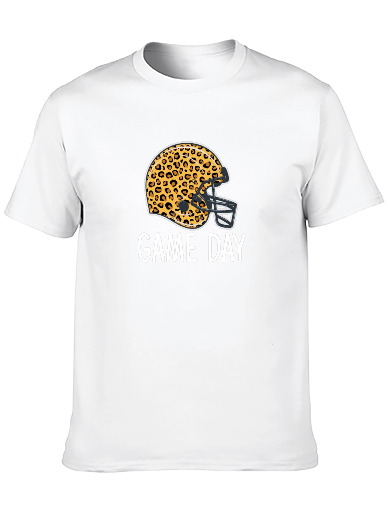 Game Day Leopard Football Helmet T-Shirt