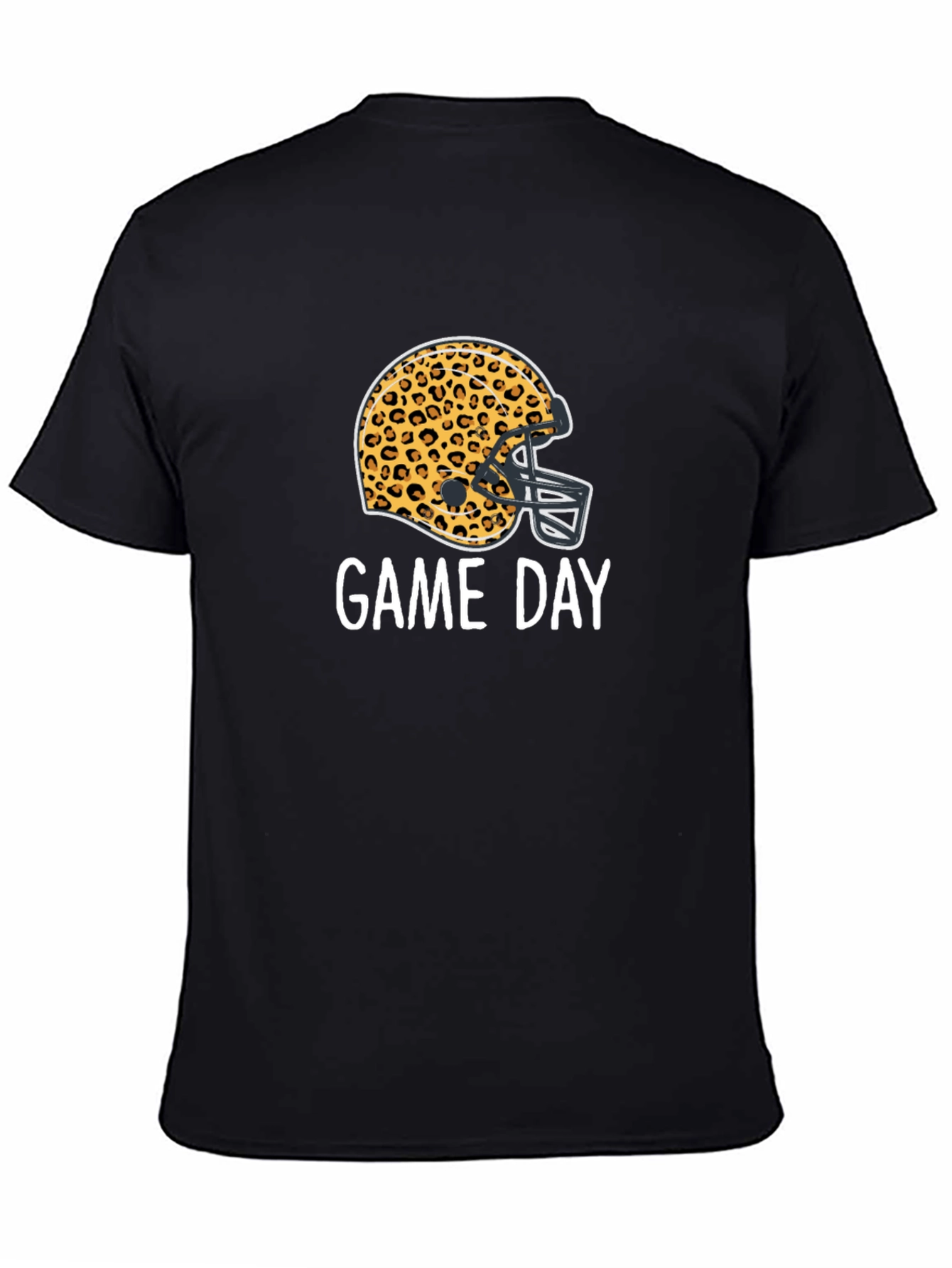 Game Day Leopard Football Helmet T-Shirt