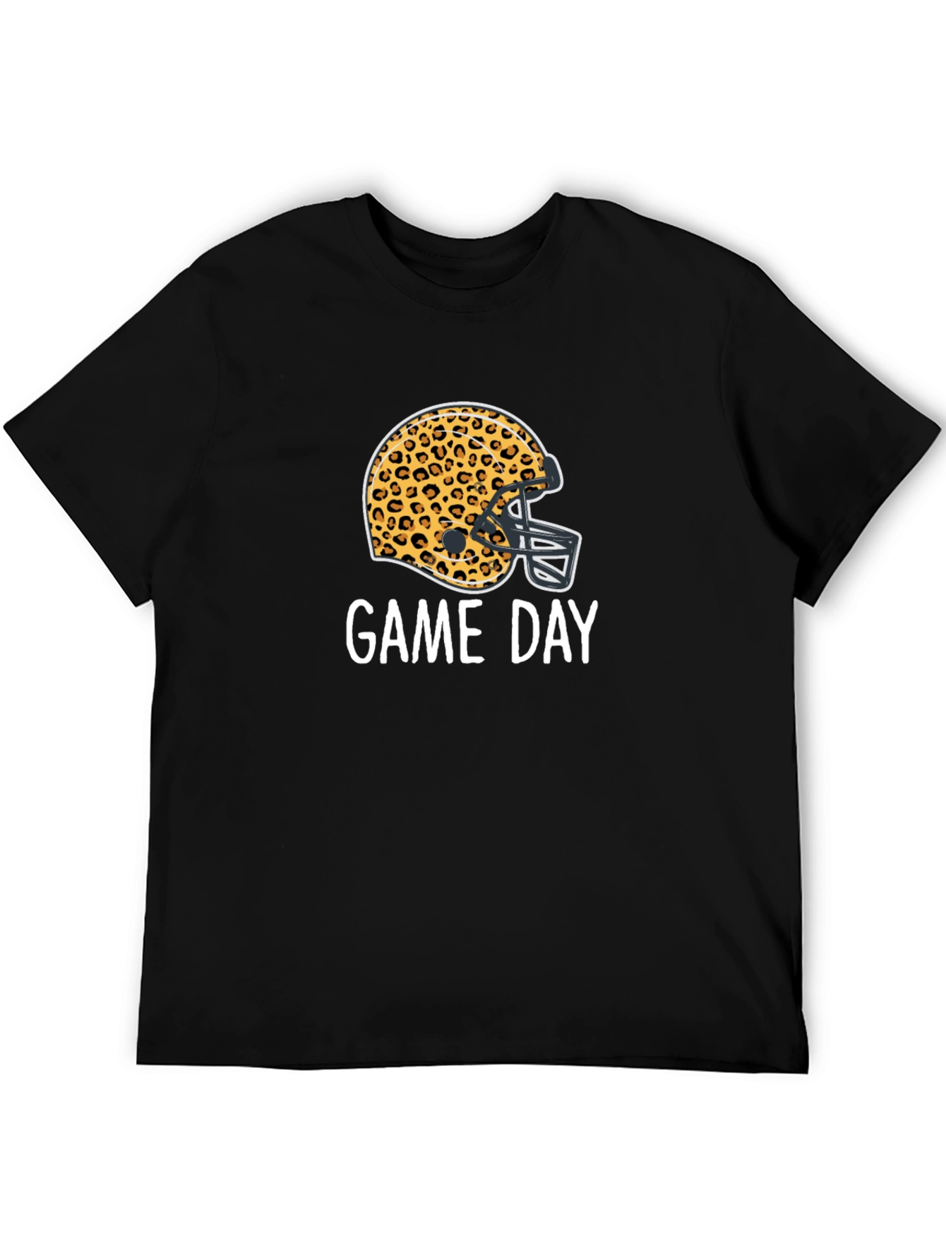 Game Day Leopard Football Helmet T-Shirt