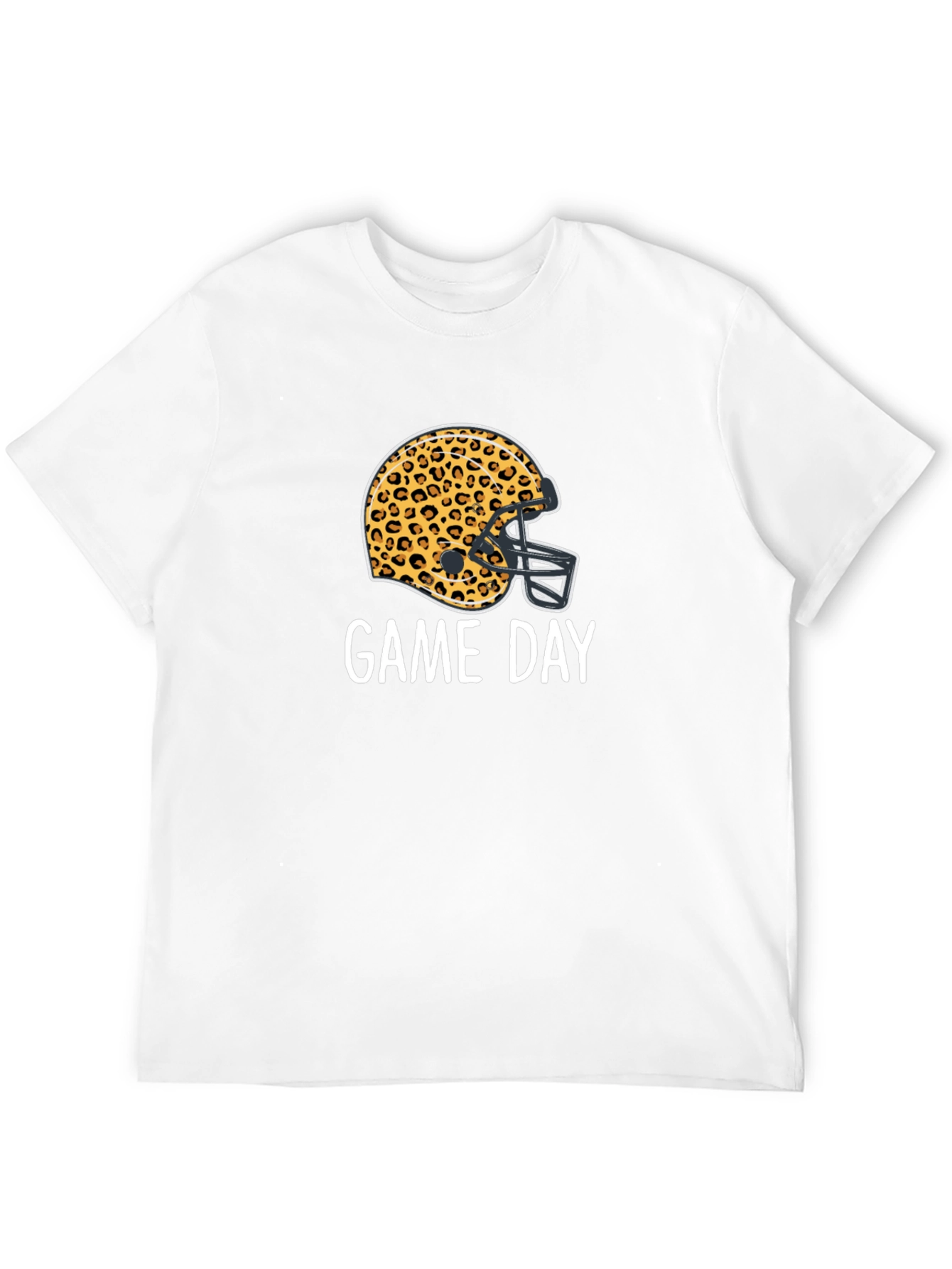 Game Day Leopard Football Helmet T-Shirt