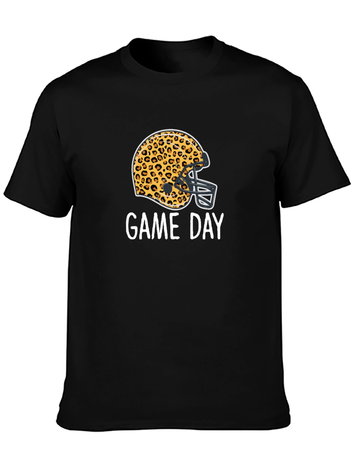 Game Day Leopard Football Helmet T-Shirt