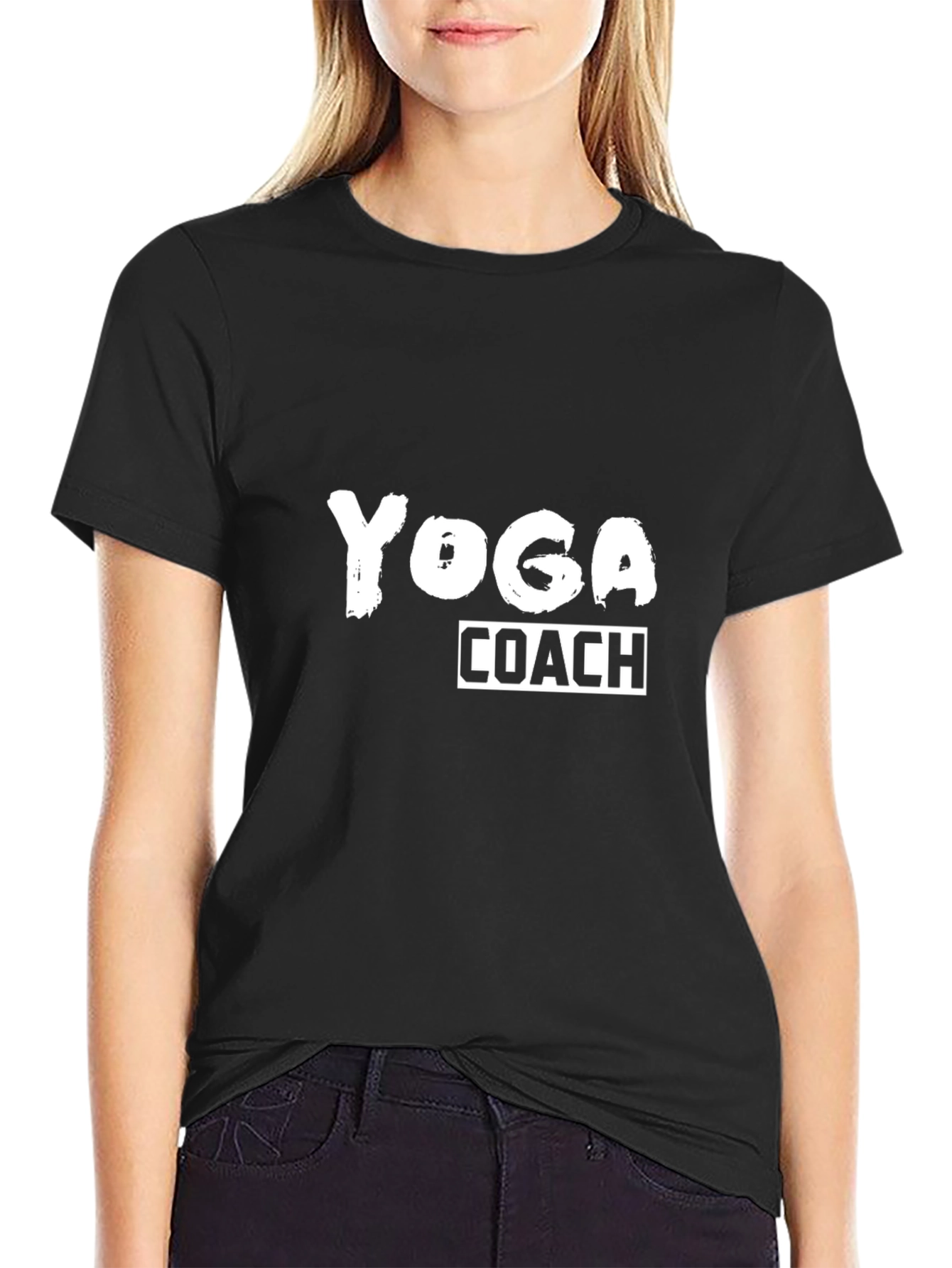 Yoga Coach Black T-Shirt