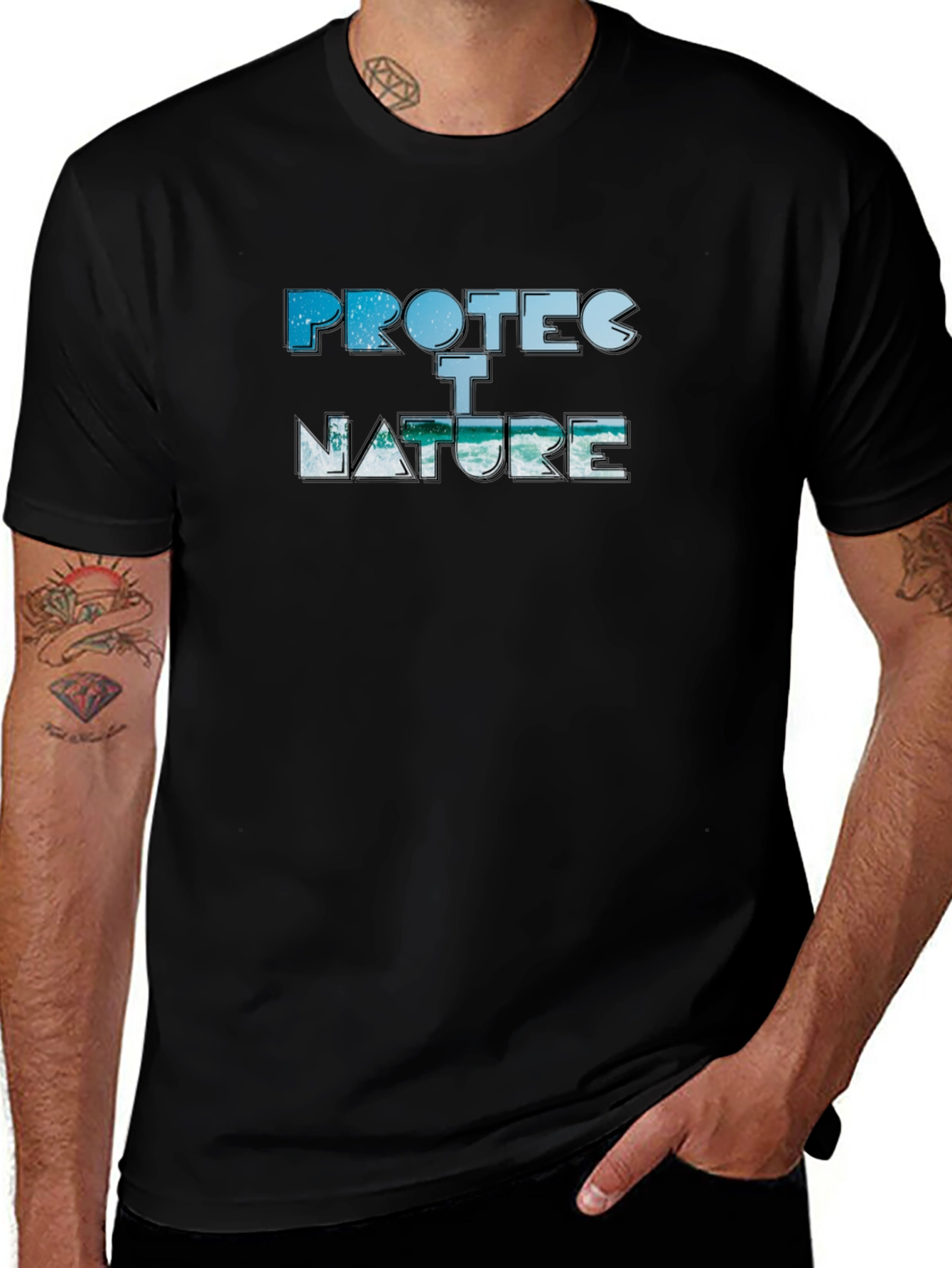 Protect Nature Black T-Shirt