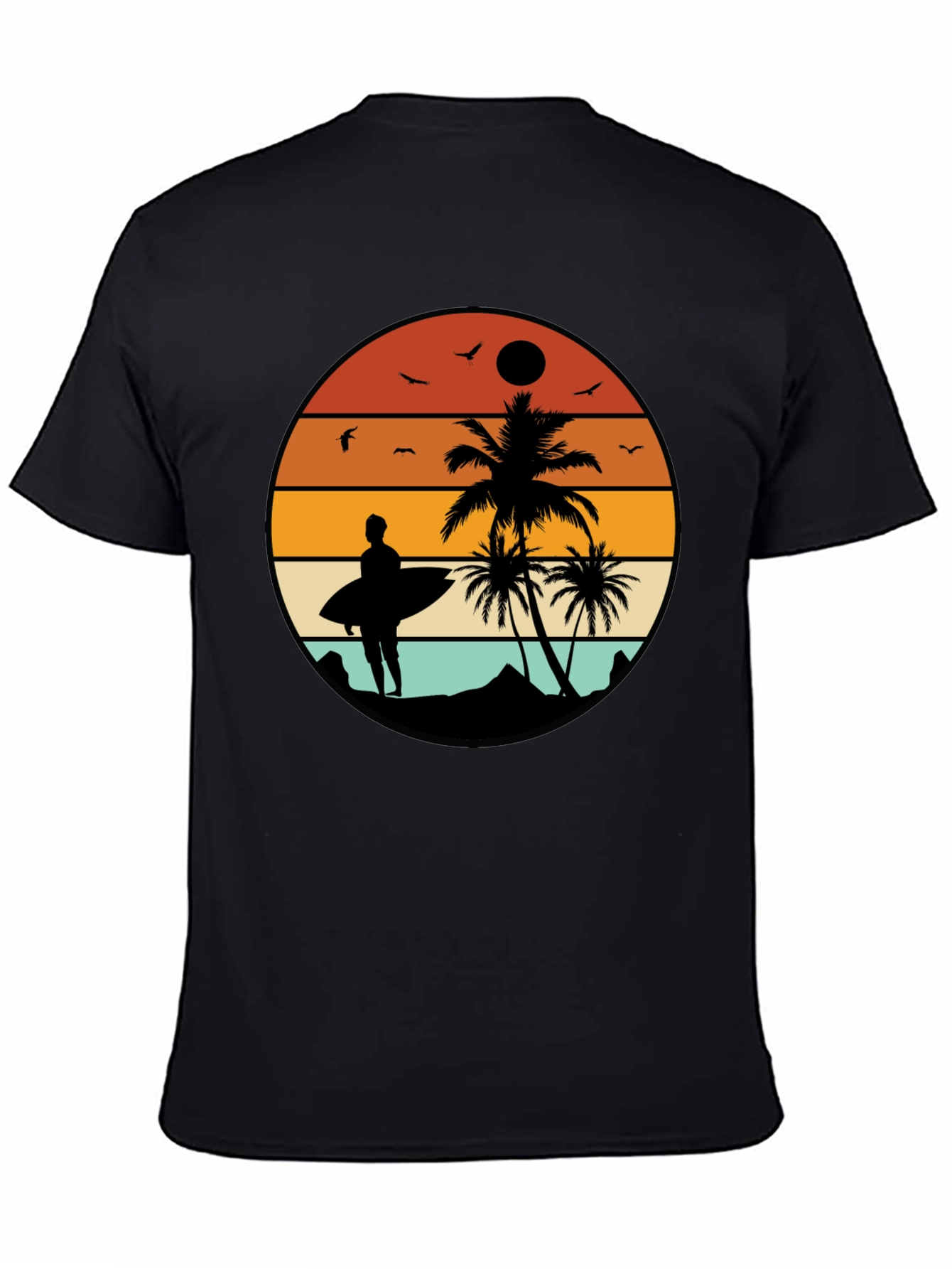 Retro Sunset Surfer T-Shirt