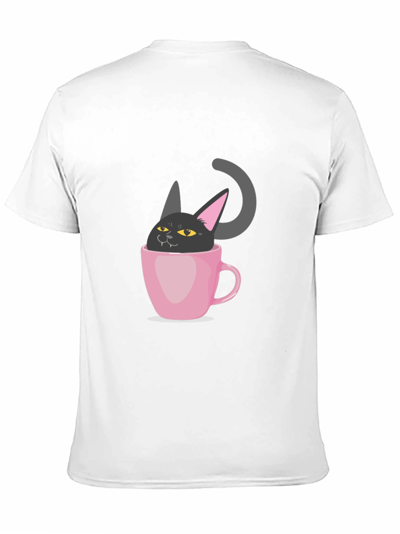 Black Cat in a Cup T-Shirt