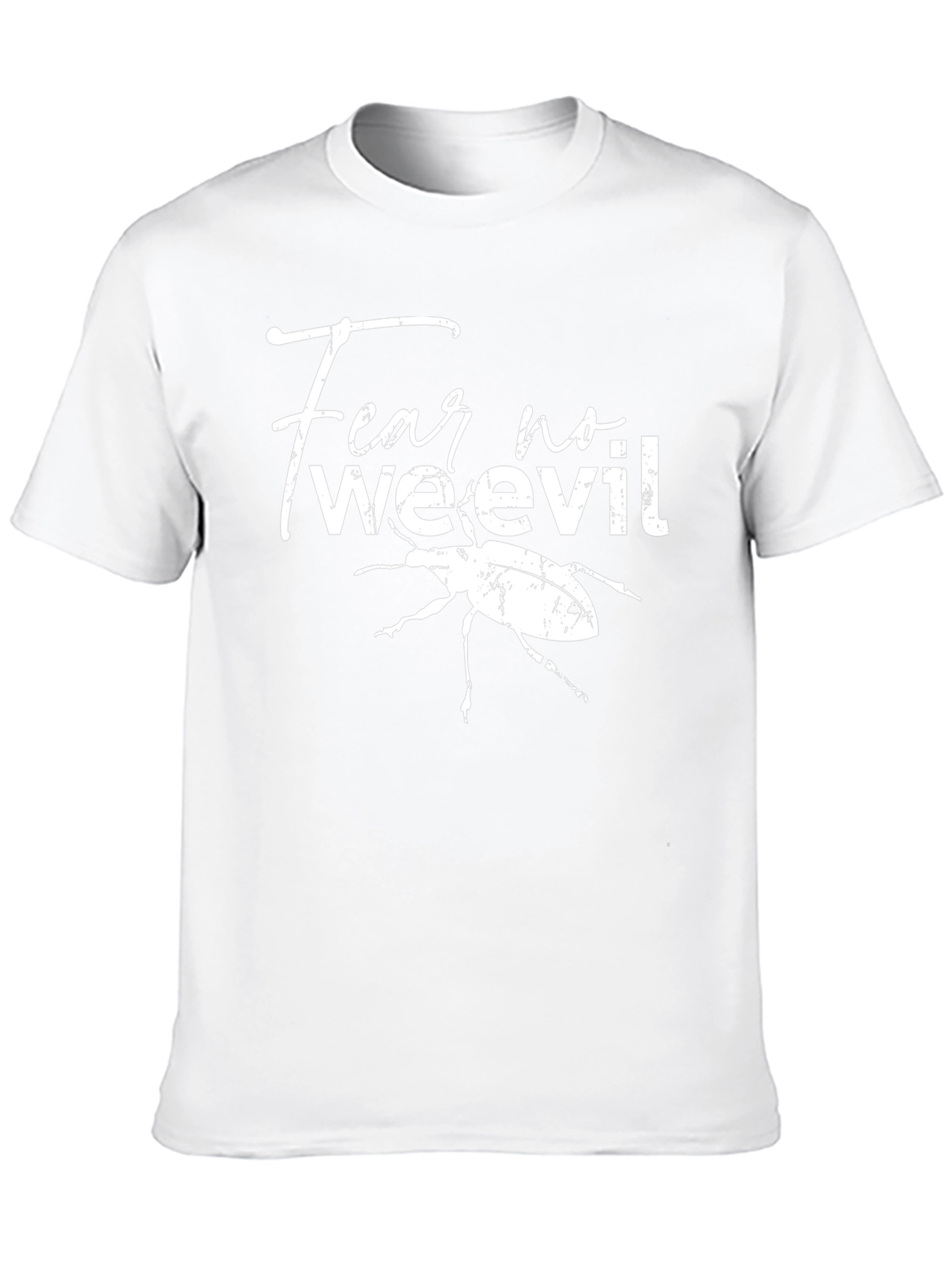 Fear No Weevil Funny Graphic Tee - Black