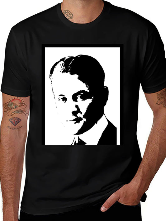 Vintage Portrait Graphic Tee - Classic Black T-Shirt