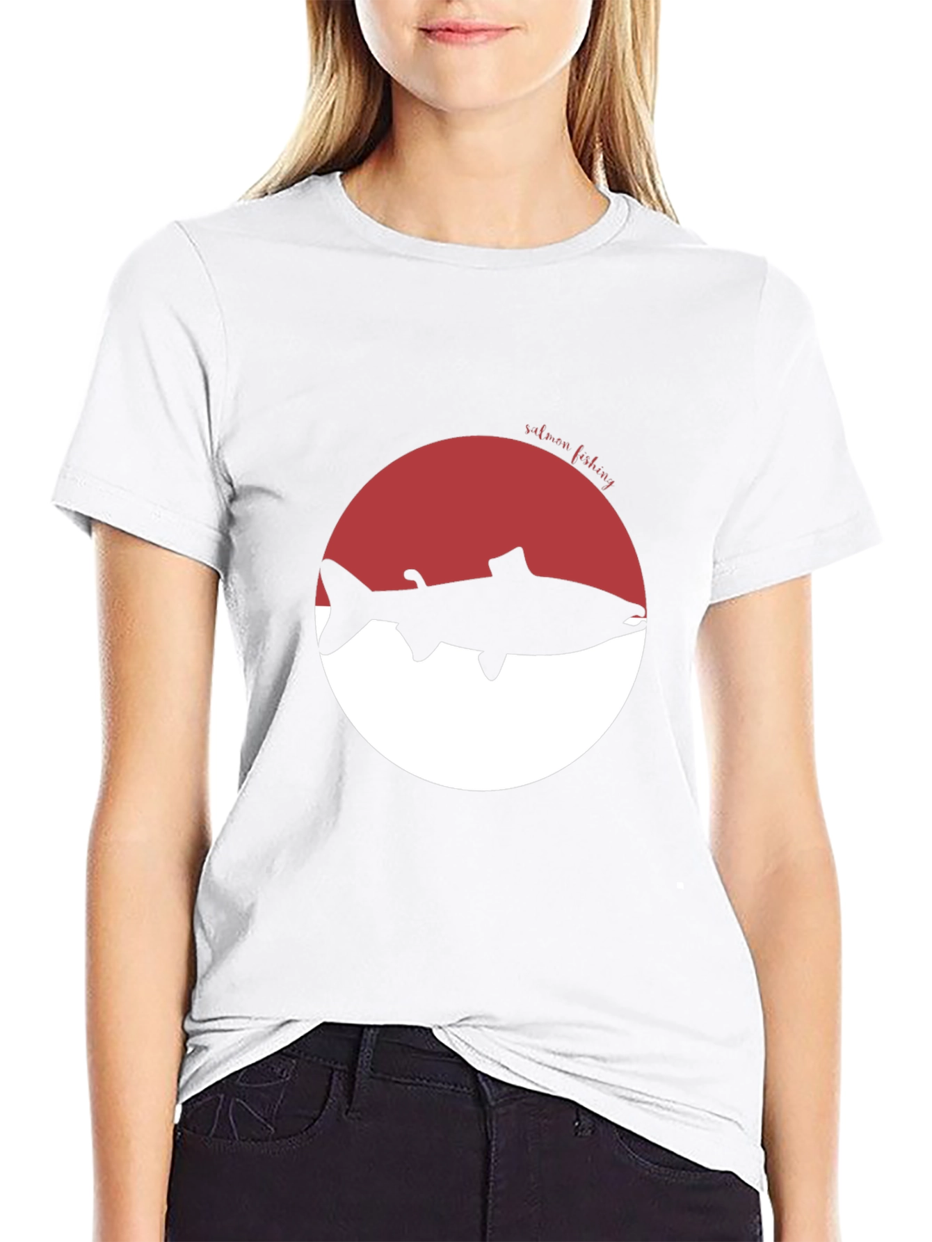 Salmon Fishing Graphic Tee