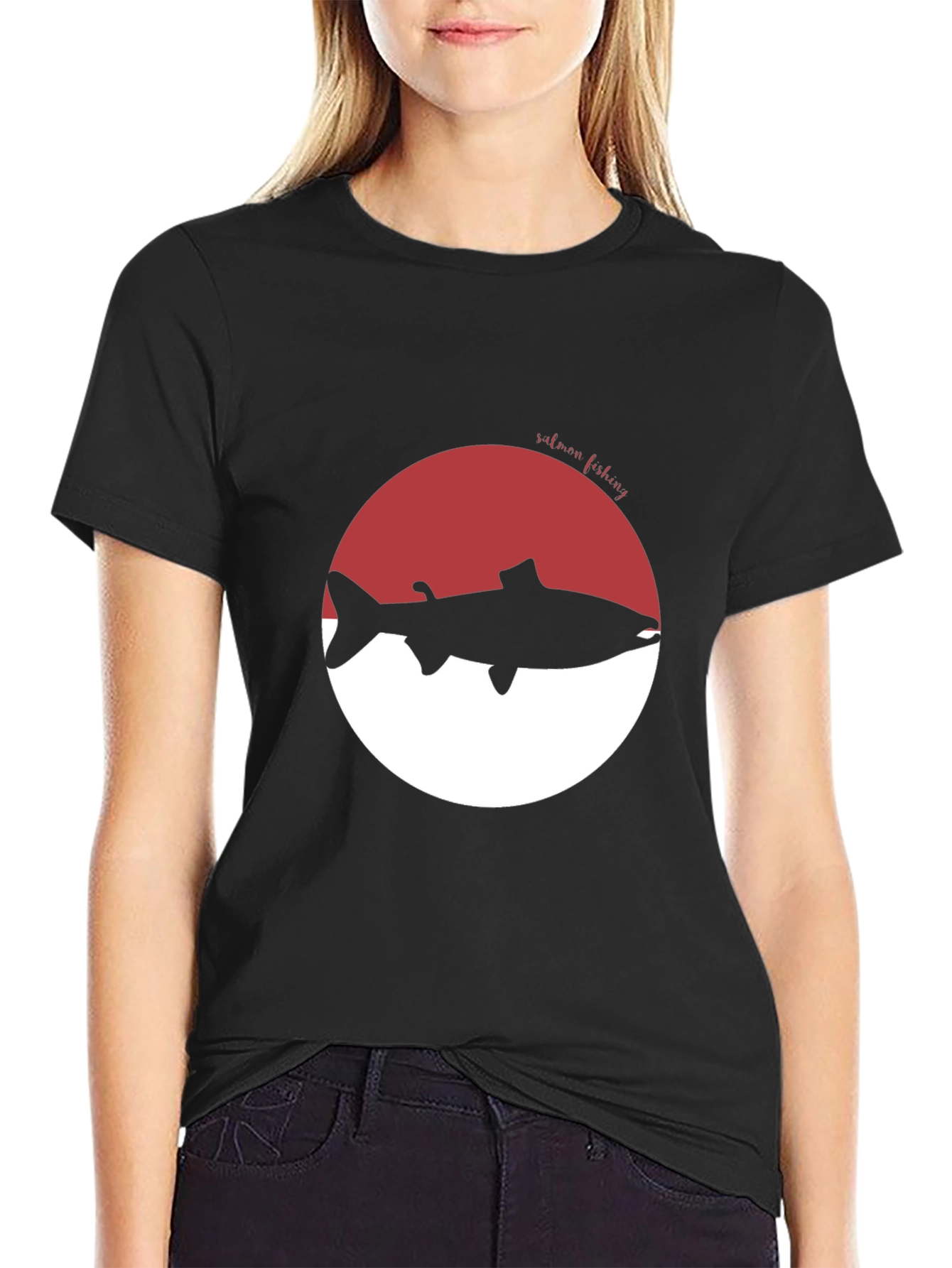 Salmon Fishing Graphic Tee