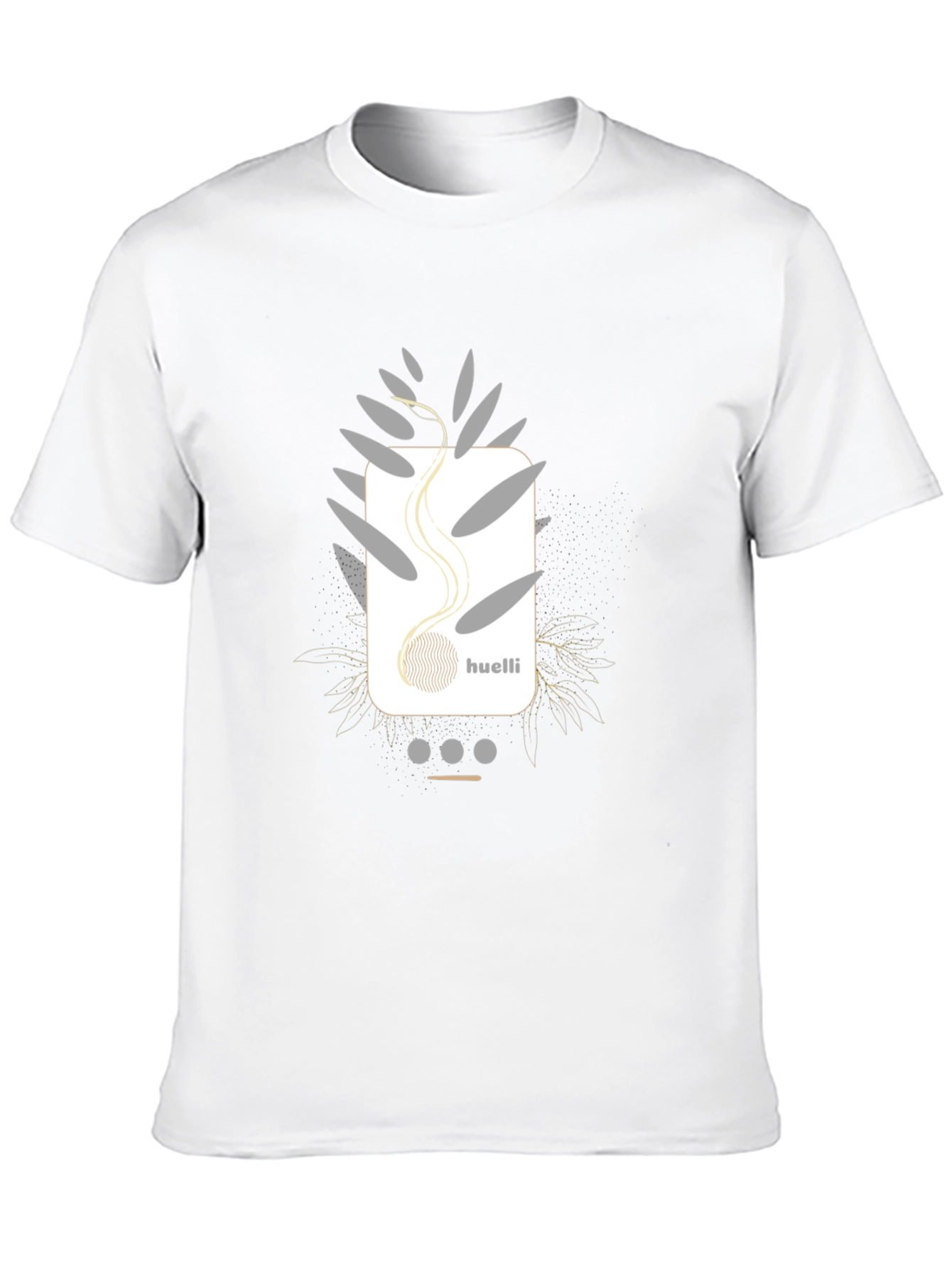 Stylish Black Graphic Tee - Modern Abstract Design
