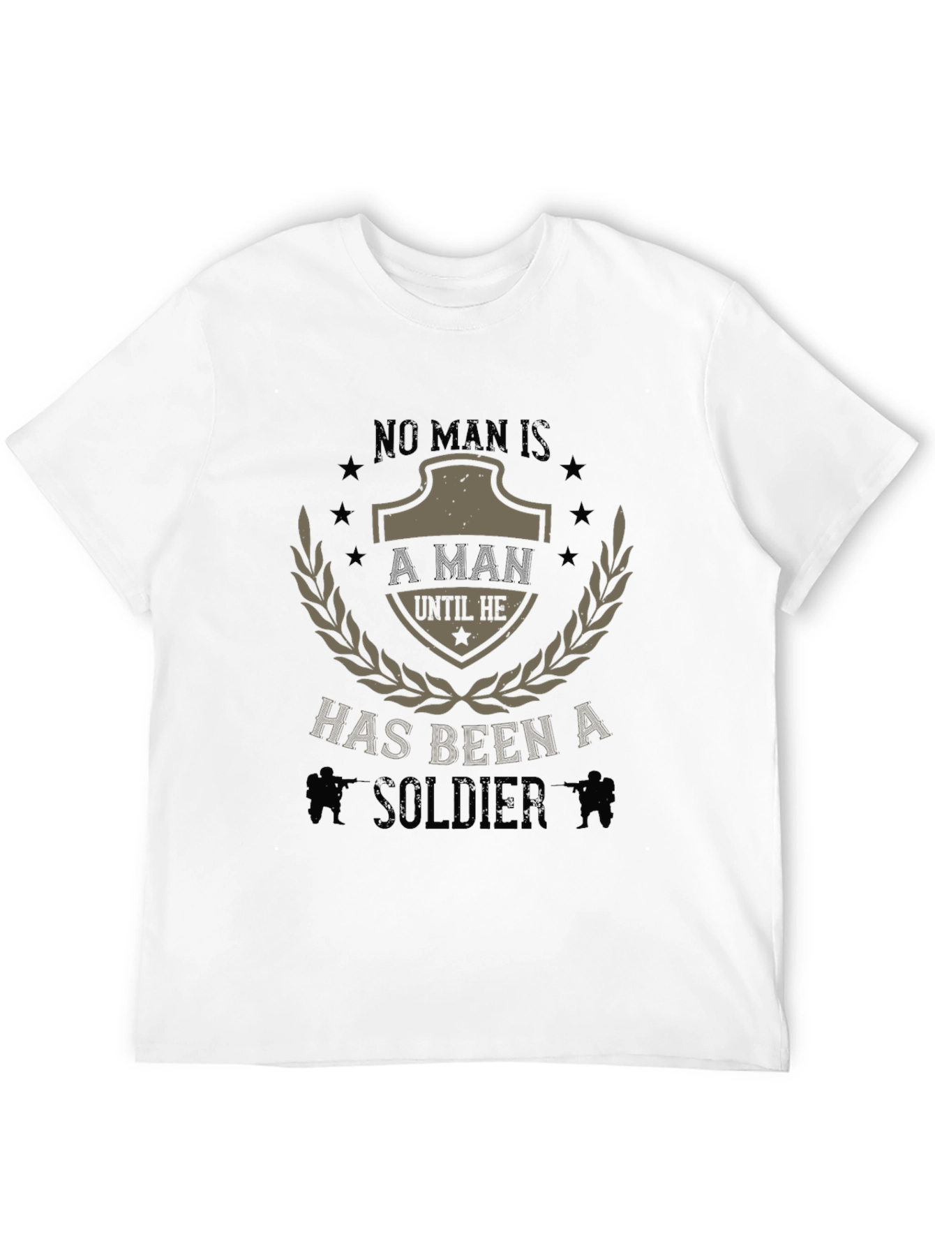 No Man Is A Man Soldier Graphic Tee