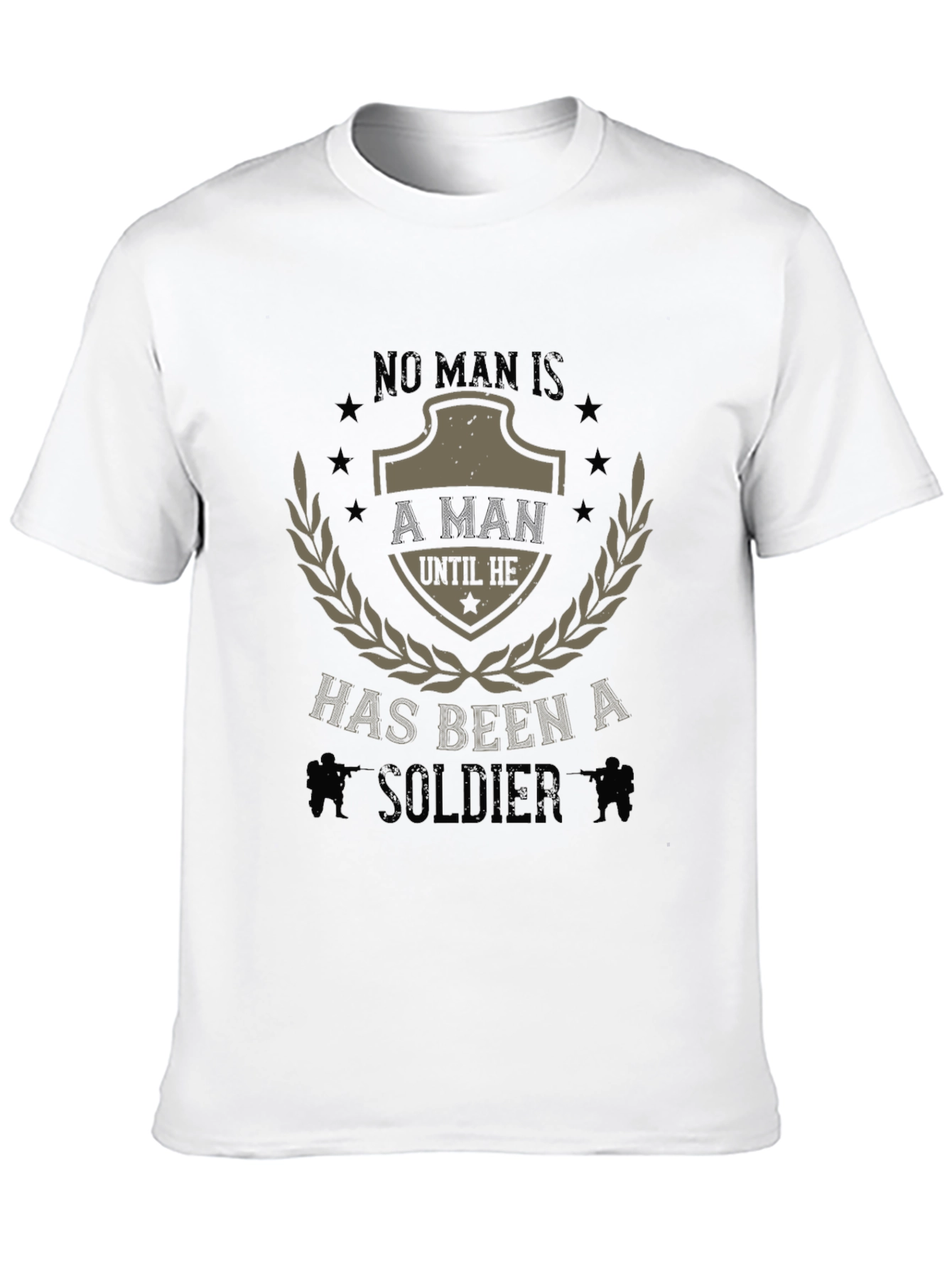 No Man Is A Man Soldier Graphic Tee