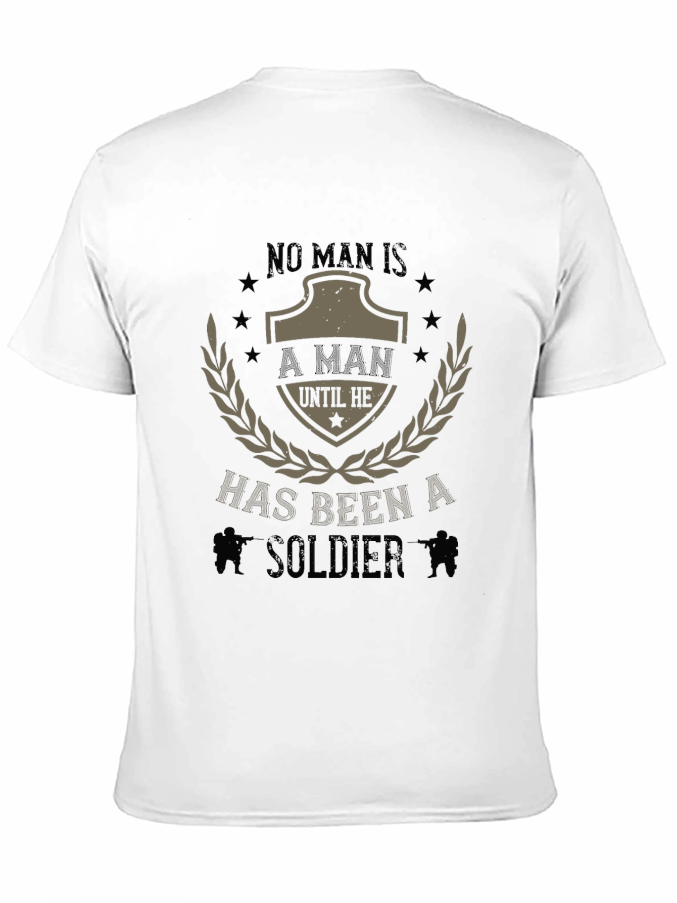 No Man Is A Man Soldier Graphic Tee