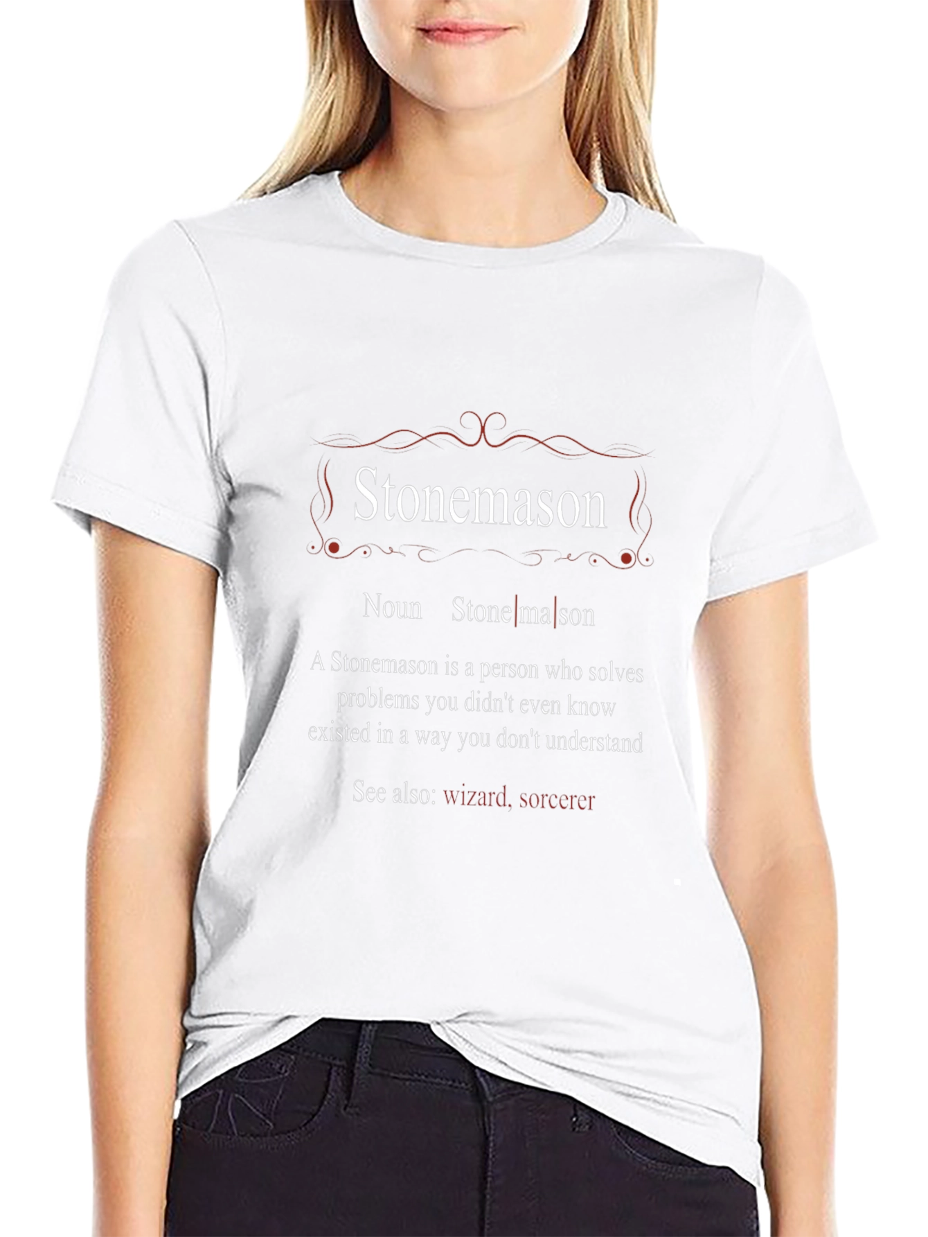 Stonemason Definition T-Shirt - Wizard Sorcerer