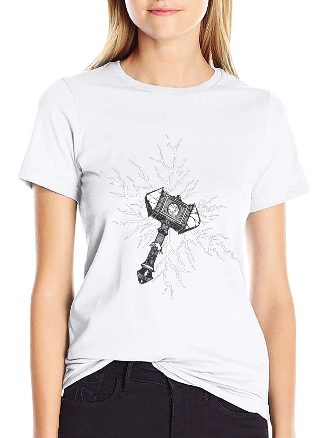 Mjolnir T-Shirt - Thunder God Hammer Graphic Tee